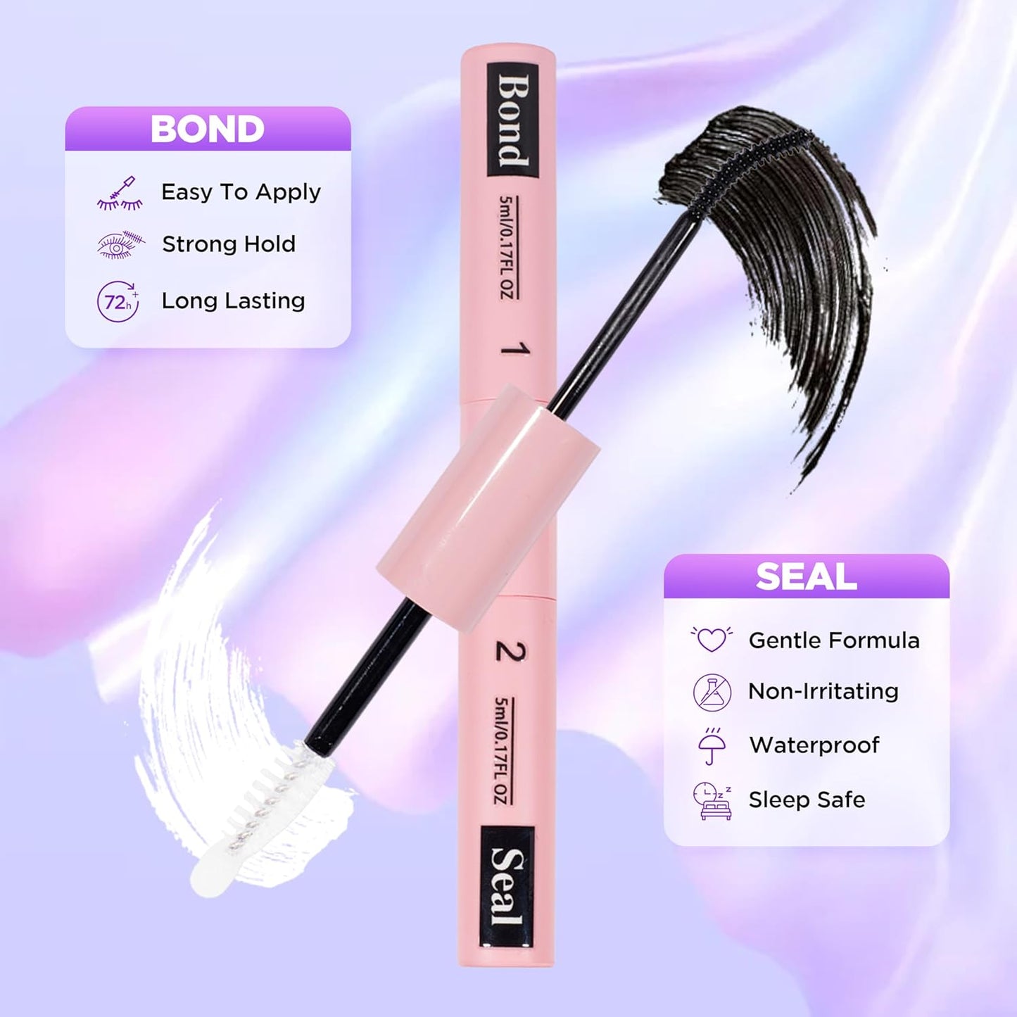Lash Extension Kit DIY Lash Clusters Kit Eyelash Extensions Individual Lashes Extensions with (Bond,Seal,Tweezers,Remover,168Pcs,Phoenix,8-16mm)