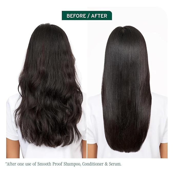 Biolage Smooth Proof Shampoo - Gently Cleanses and Adds Shine, Nourishes, Moisturizes & Tames Frizz, For All Frizzy Hair Types, With Camellia Oil & Glycerin, Vegan & Paraben-Free, 33.8 Fl Oz