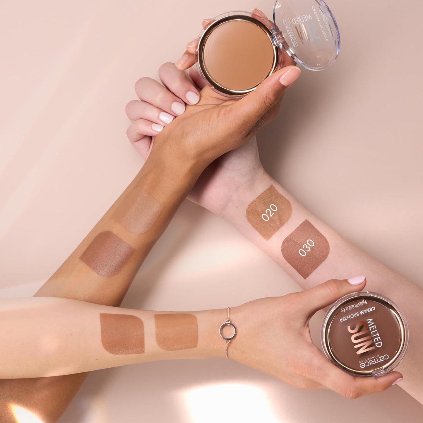 Catrice | Melted Sun Cream Bronzer, Easy to Blend Buildable Coverage for Long Lasting Bronzed Glow, Vegan & Cruelty Free, Without Parabens, Oil & Microplastic Particles (30 | Pretty Tanned)