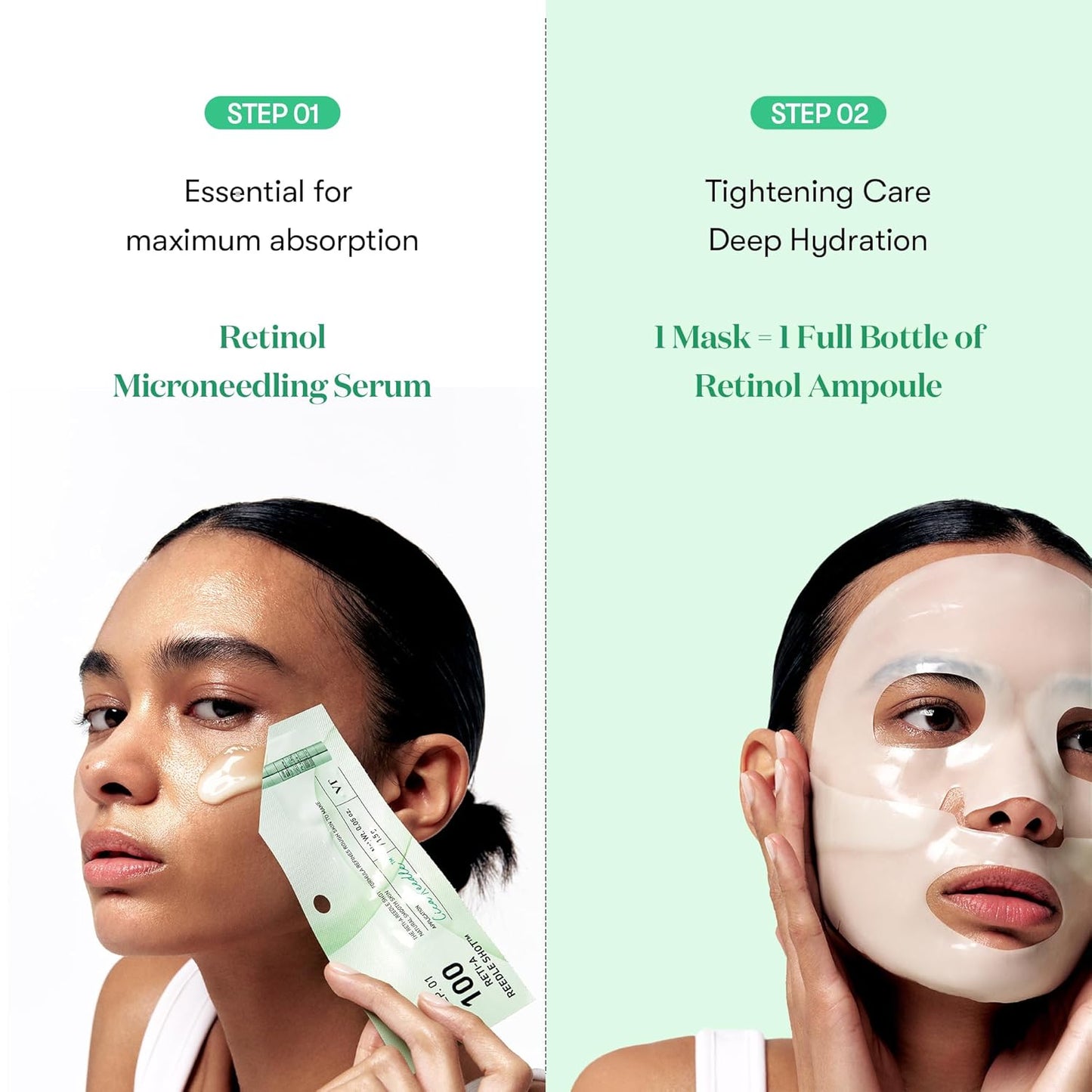 VT COSMETICS Reti-A Reedle Shot 100 2step Hydrogel Mask