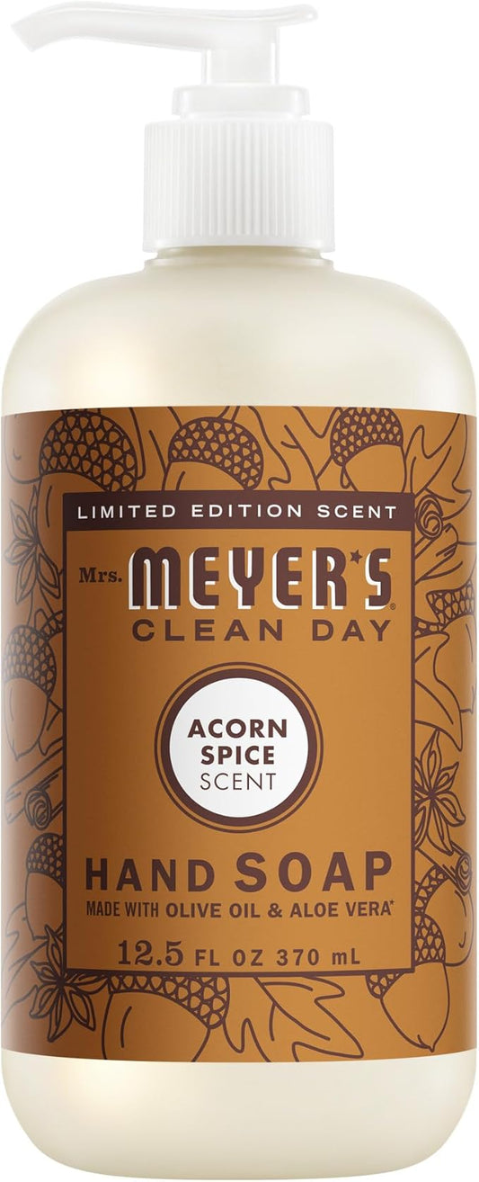 MRS. MEYER'S CLEAN DAY Hand Soap, Acorn Spice Scent, 12.5 Fl Oz Bottle