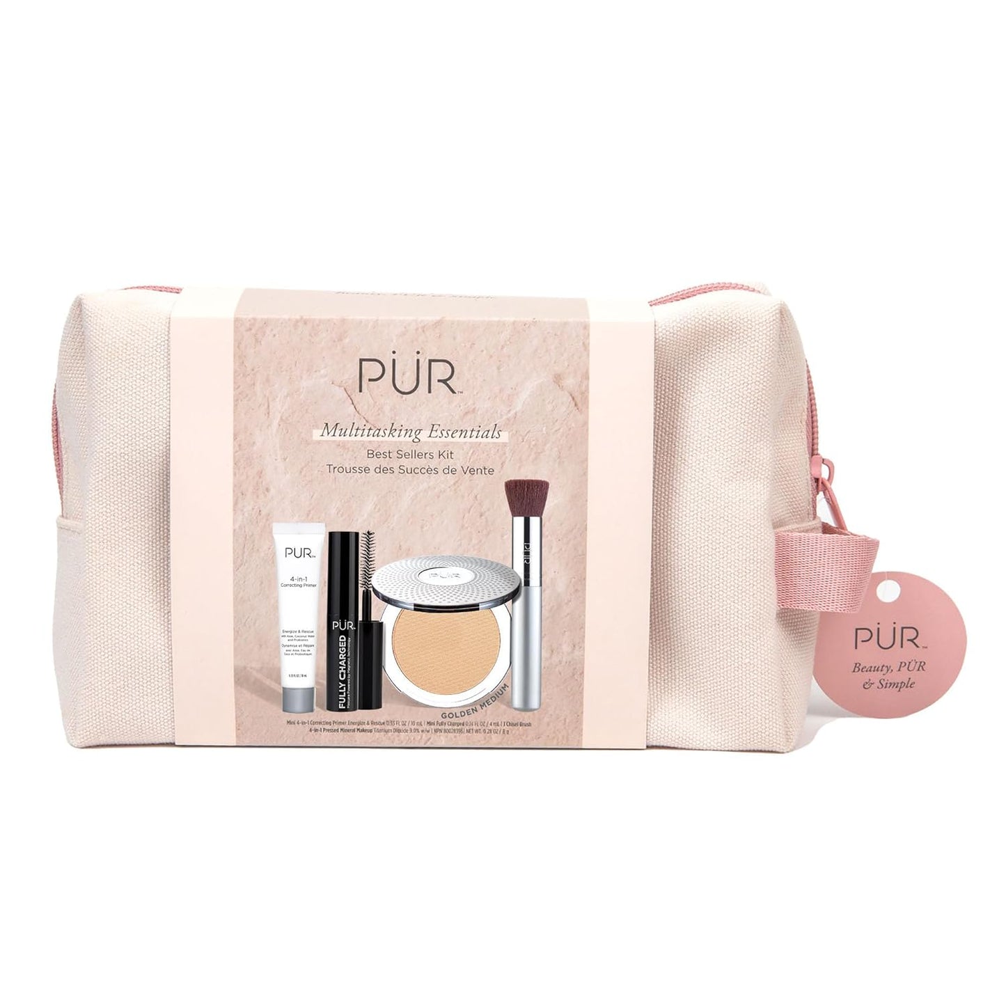 PÜR Beauty Multitasking Essentials Best Sellers Kit, Everyday Look Deluxe Kit, Condition & Moisturize Skin, Cruelty Free, Linen