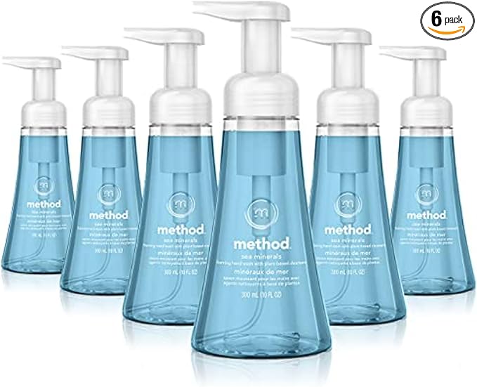 Method Foaming Hand Soap, Sea Minerals, Paraben and Phthalate Free, 10 Fl Oz (Pack of 6)