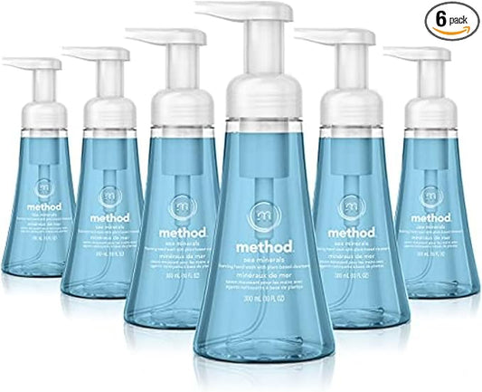 Method Foaming Hand Soap, Sea Minerals, Paraben and Phthalate Free, 10 Fl Oz (Pack of 6)