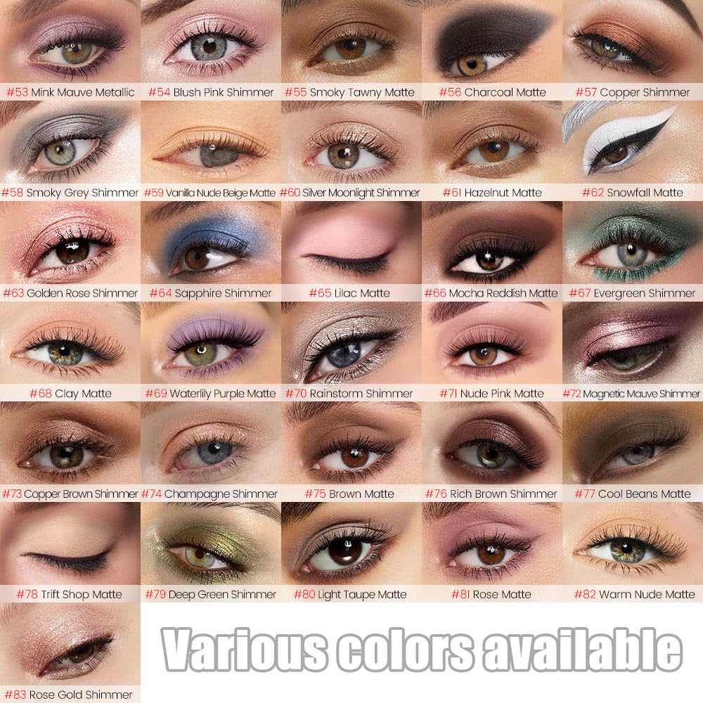 Kaely 8Pcs Cream Eye Shadow Sticks Set, Matte Eyeliner Pencil Eyeshadow Palette Makeup, Eye Highlighter Brightener Stick for Older Women Waterproof Pigmented, sombras para ojos, New-13