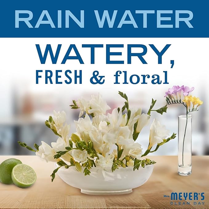 Mrs. MEYER'S CLEAN DAY Liquid Hand Soap 4 Pack Variety, Honeysuckle, Rain Water, Compassion Flower, & Lemon Verbena, 12.4 OZ Each, 1 CT Variety Pack