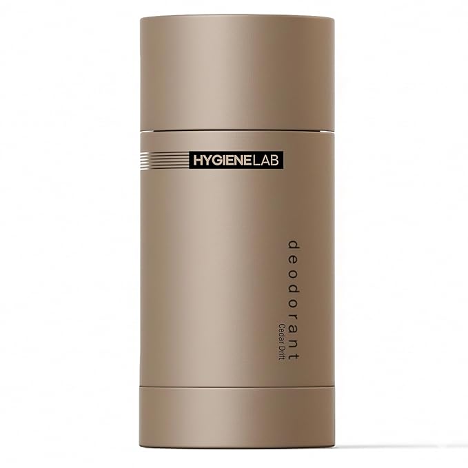 HygieneLab Men's Deodorant-Aluminum-Free, EWG Verified, Non-Toxic, Powered by Essential Oils, Non-Toxic Odor Protection for Sensitive Skin, Cedar Drift Scent