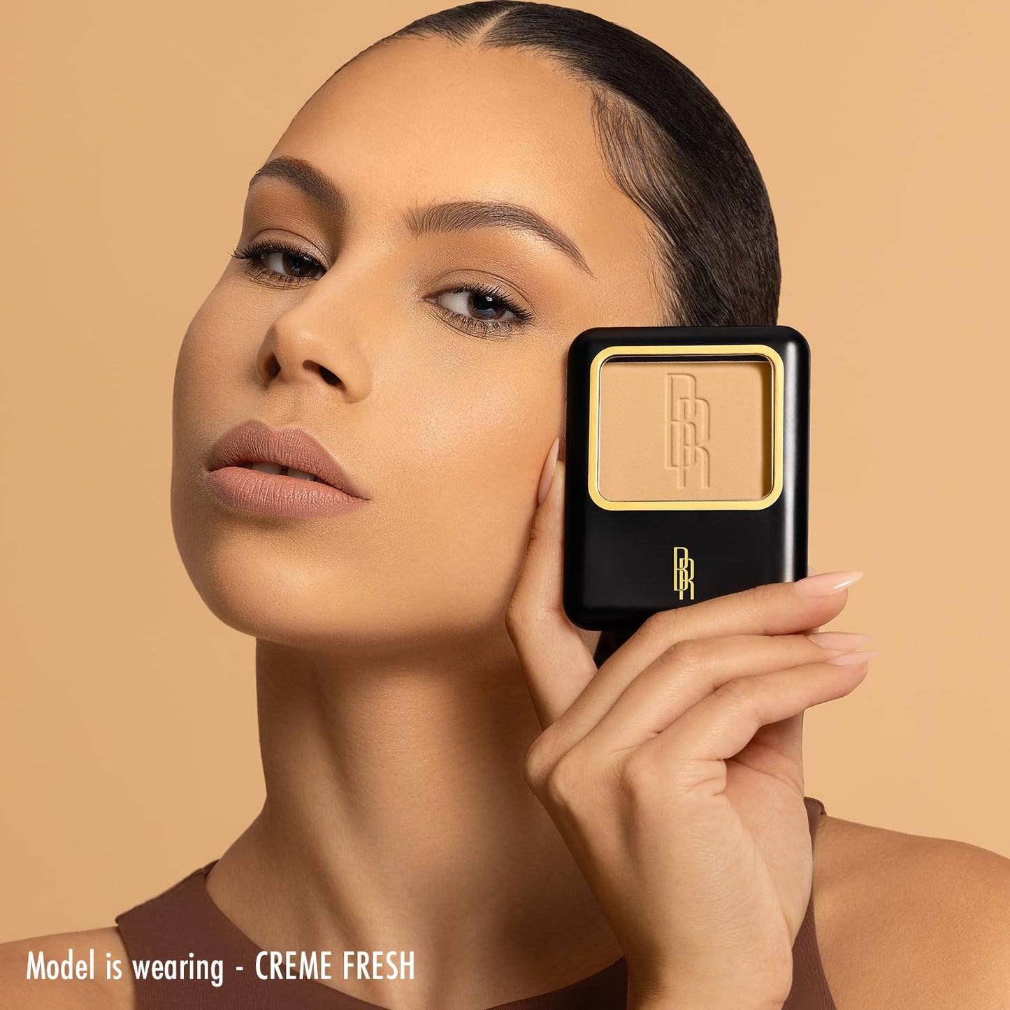 Black Radiance Natural Matte Foundation Powder, Minimizes Shine, Golden Almond