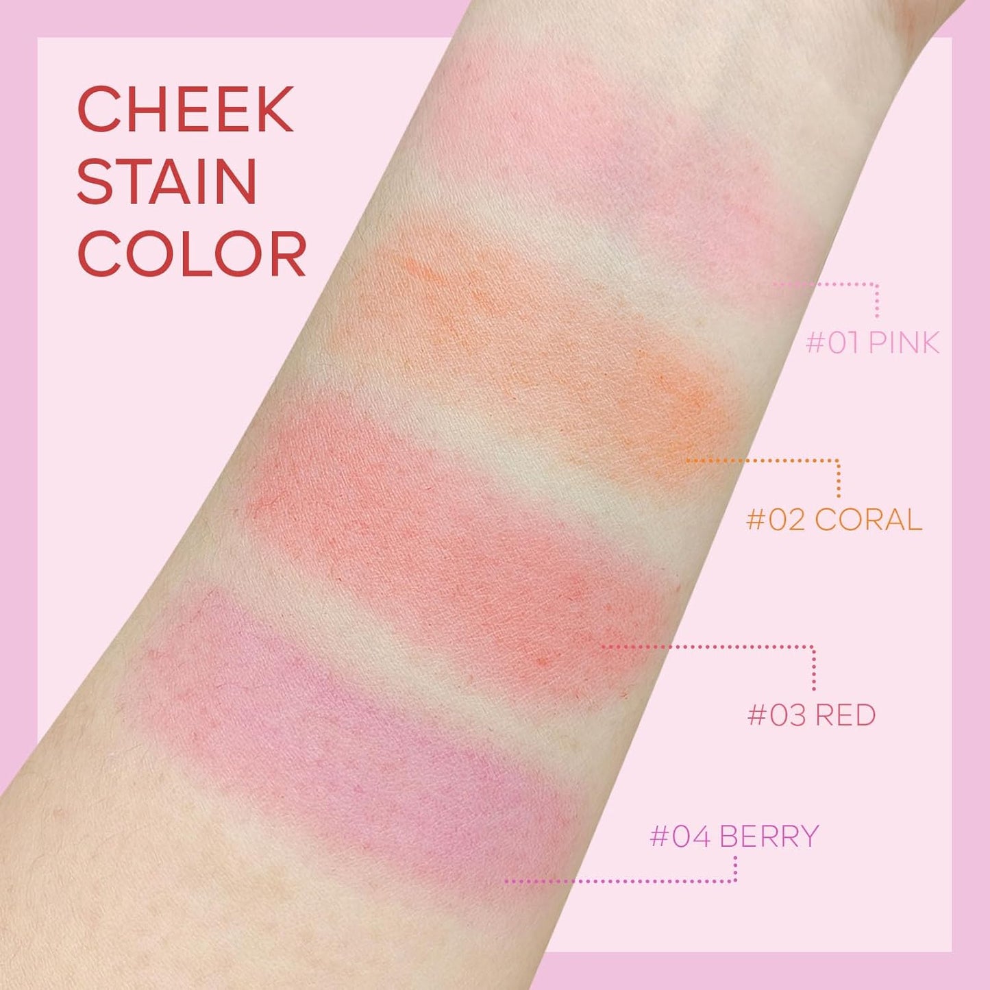 KYDA Water Jelly Tint Blush, Berry, Jelly Tinted Makeup Stick, for Lips and Cheek Stain, Buildable Watercolor Finish, Lasting Moisturising