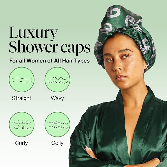 Kitsch Harry Potter x Microfiber Hair Towel Wrap for Women – Ultra Absorbent Microfiber Bath Towels for Wet, Curly, Long/Short Hair, Anti-Frizz Hair Wrap, Great Hair Care Gifts for Women – Slytherin