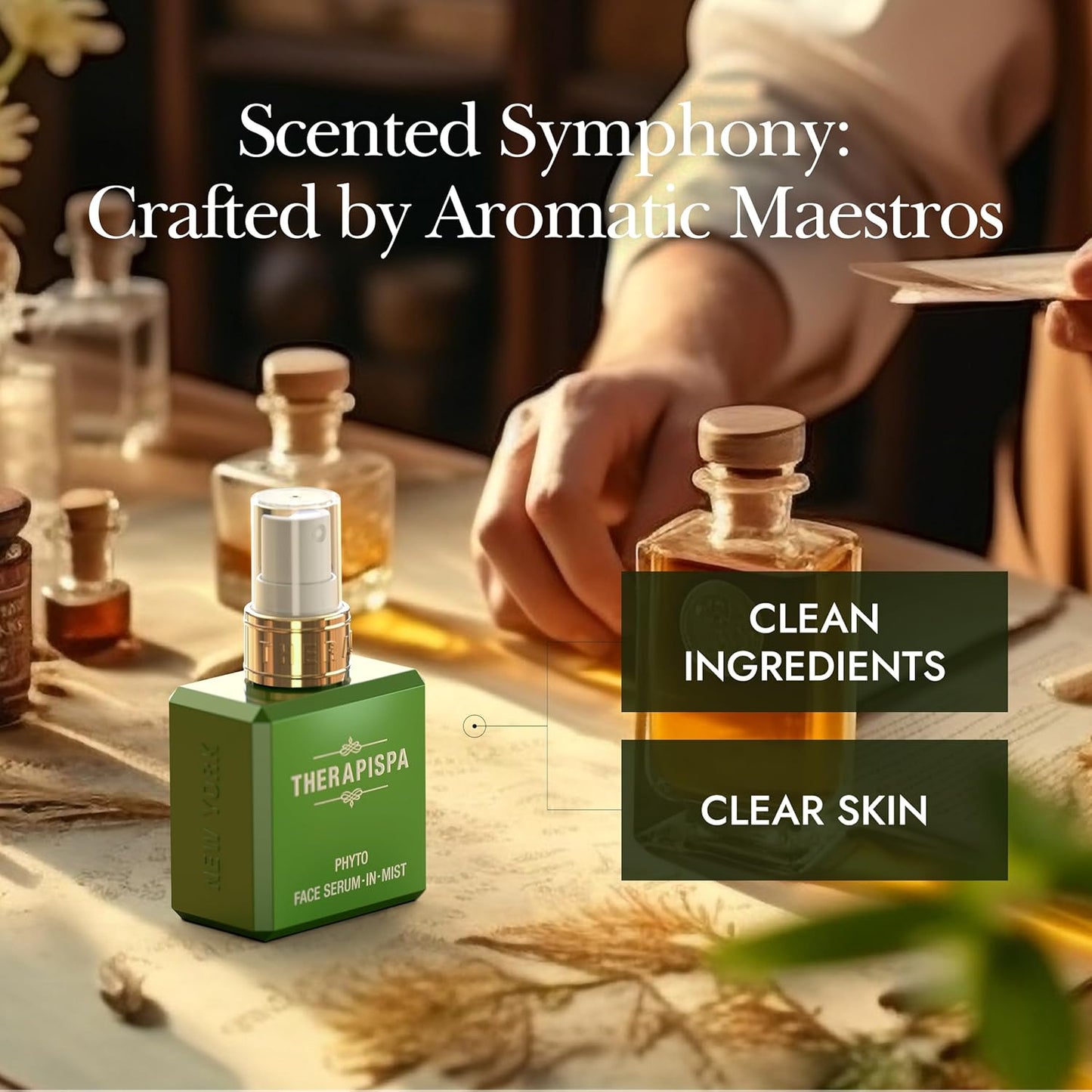 Face Serum-In-Mist – Refreshing Face Mist & Spray Serum with Niacinamide, Panthenol & Hyaluronic Acid for Hydration, Balance & Skin Vitality (Phyto, 2.0 fl oz)