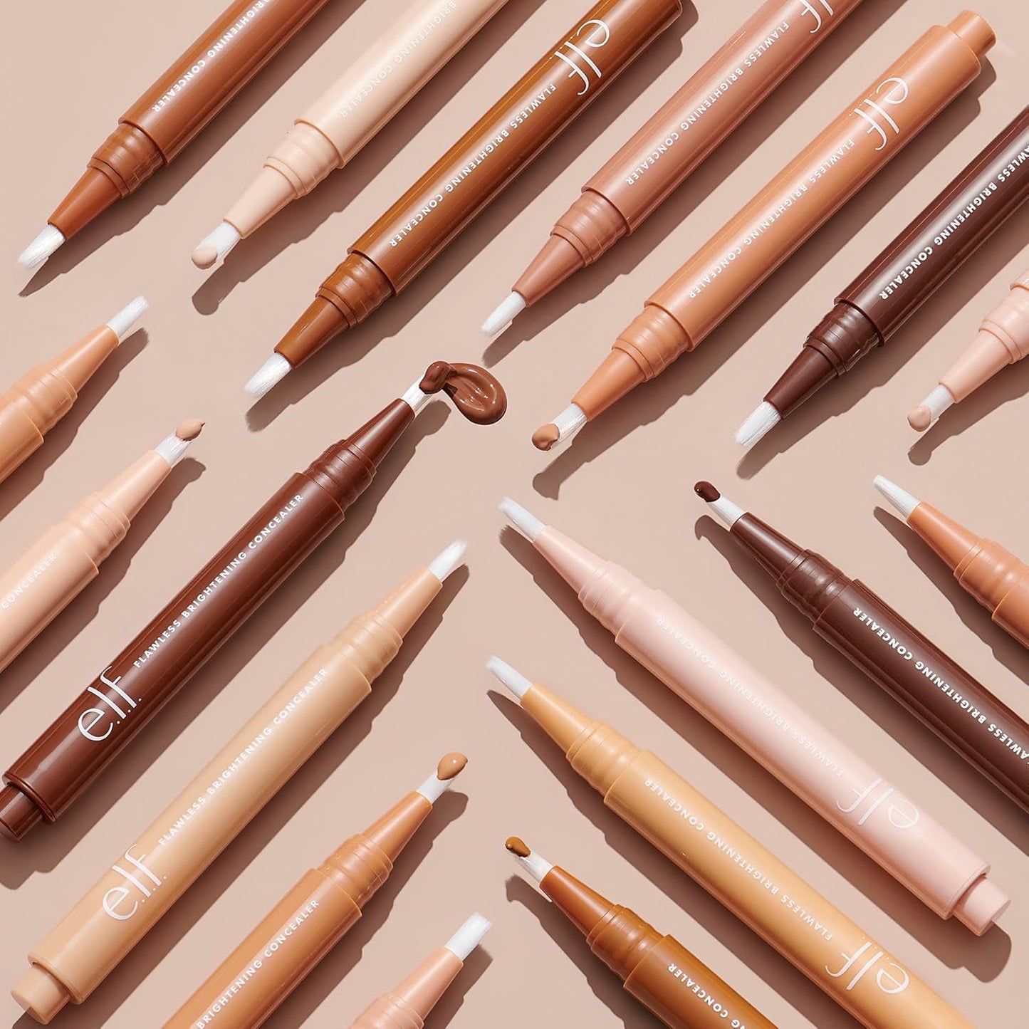 e.l.f. Flawless Brightening Concealer, Illuminating & Highlighting Face Makeup, Conceals Dark Under Eye Circles, Medium 36 W, 0.07 Fl Oz