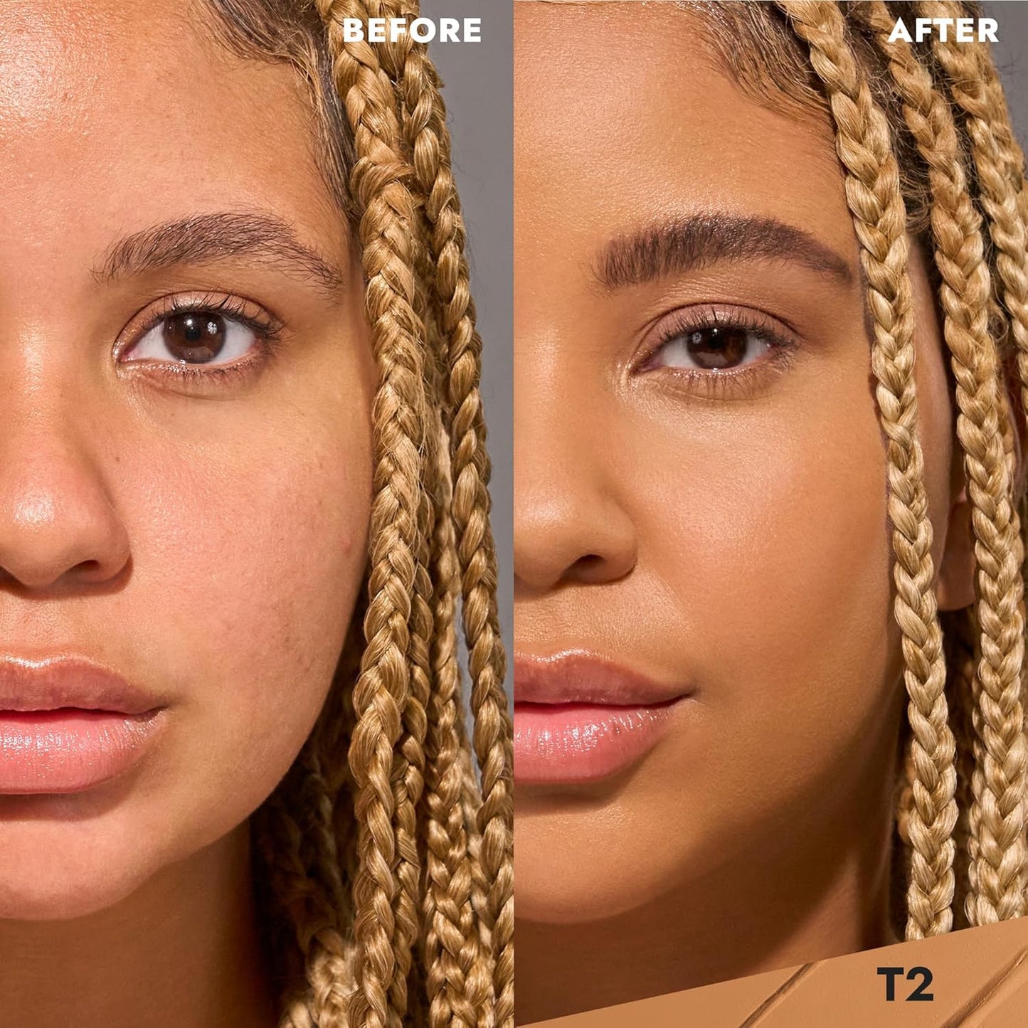 COVER FX Total Cover Cream Foundation - Shade T2 - Buildable Coverage - Natural Finish - Oil-Free - Sweat-Proof