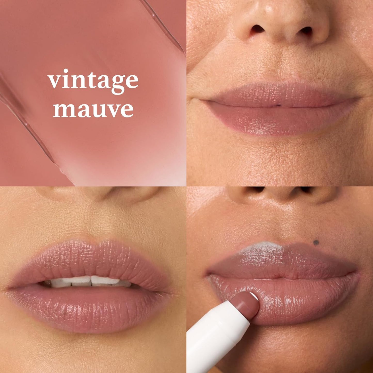 Julep It's Balm Tint of Color Lip Balm Trio - Vintage Mauve, 90s Neutral, Canyon Rose | Hydrating Lip Color with Vitamin E Core | Natural Gloss Finish | Vegan & Cruelty-Free