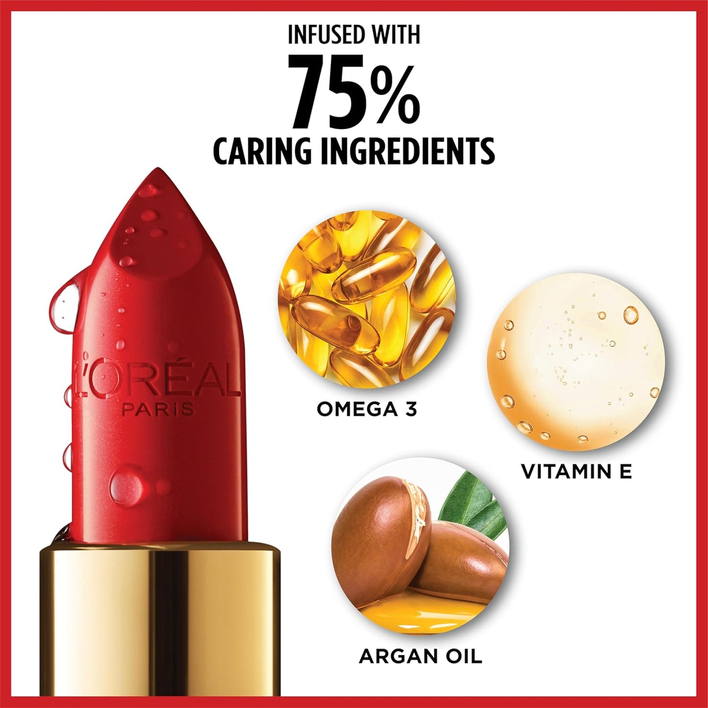 L'Oreal Paris Colour Riche Original Creamy, Hydrating Satin Lipstick with Argan Oil and Vitamin E, Saucy Mauve , 1 Count