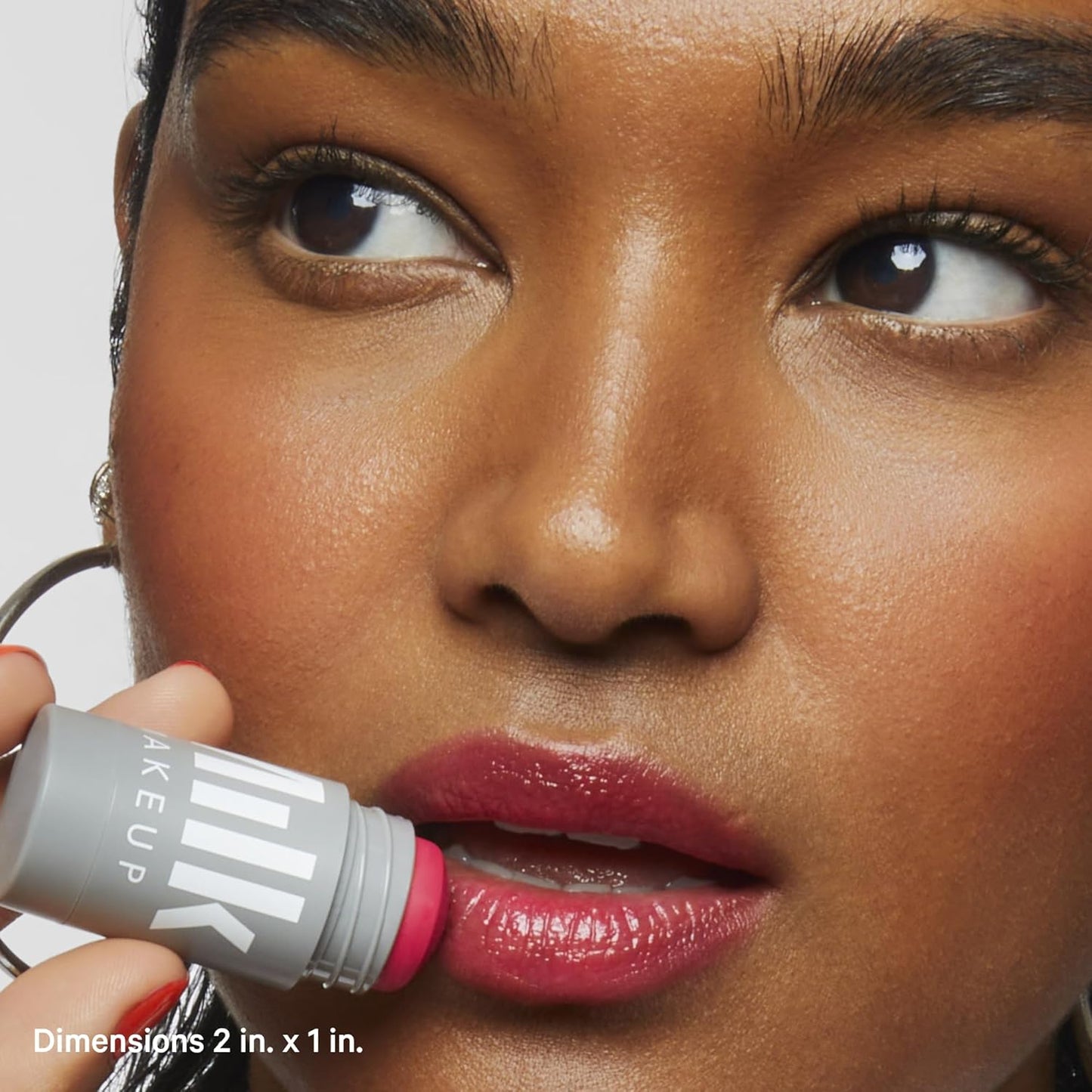 Milk Makeup Lip + Cheek, Flip (True Red) - 0.21 fl oz - Cream Blush & Lip Color - Buildable & Blendable - 1,000+ Swipes Per Stick - Non-Comedogenic - Vegan, Cruelty Free
