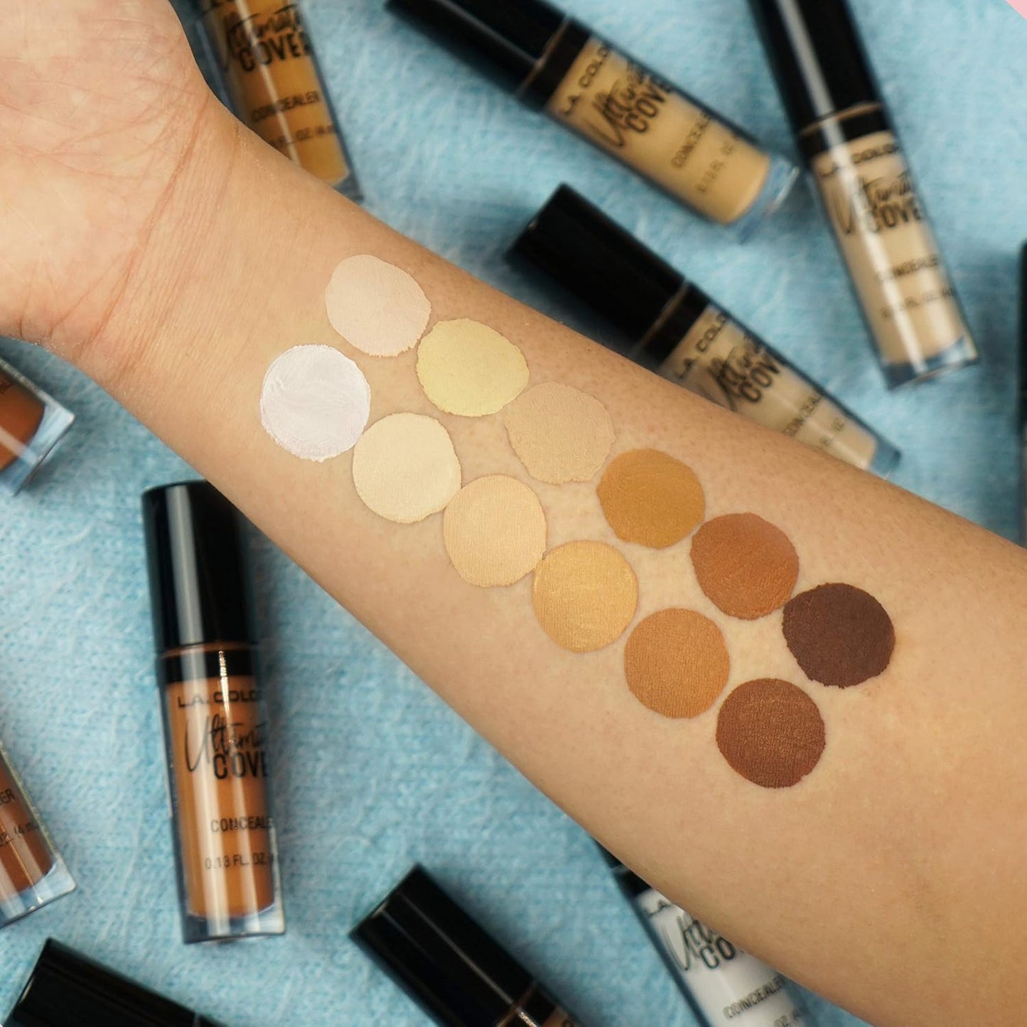 L.A. COLORS Ultimate Cover Concealer- Vanilla, 0.13 Fl Oz