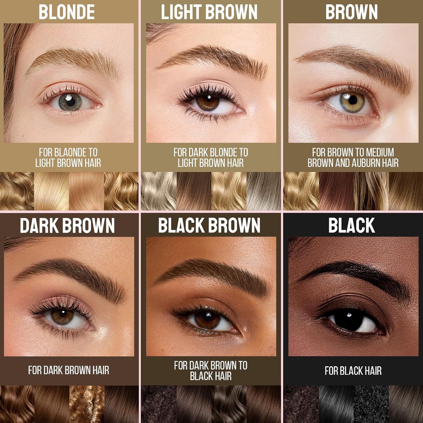 iMethod Curved Eyebrow Pen and Brow Gel Clear - Eyebrow Pencils for Women with Natural Hair Like Strokes, Eyebrow Makeup for All-Day Defined, Waterproof, Smudge-proof, Light Brown