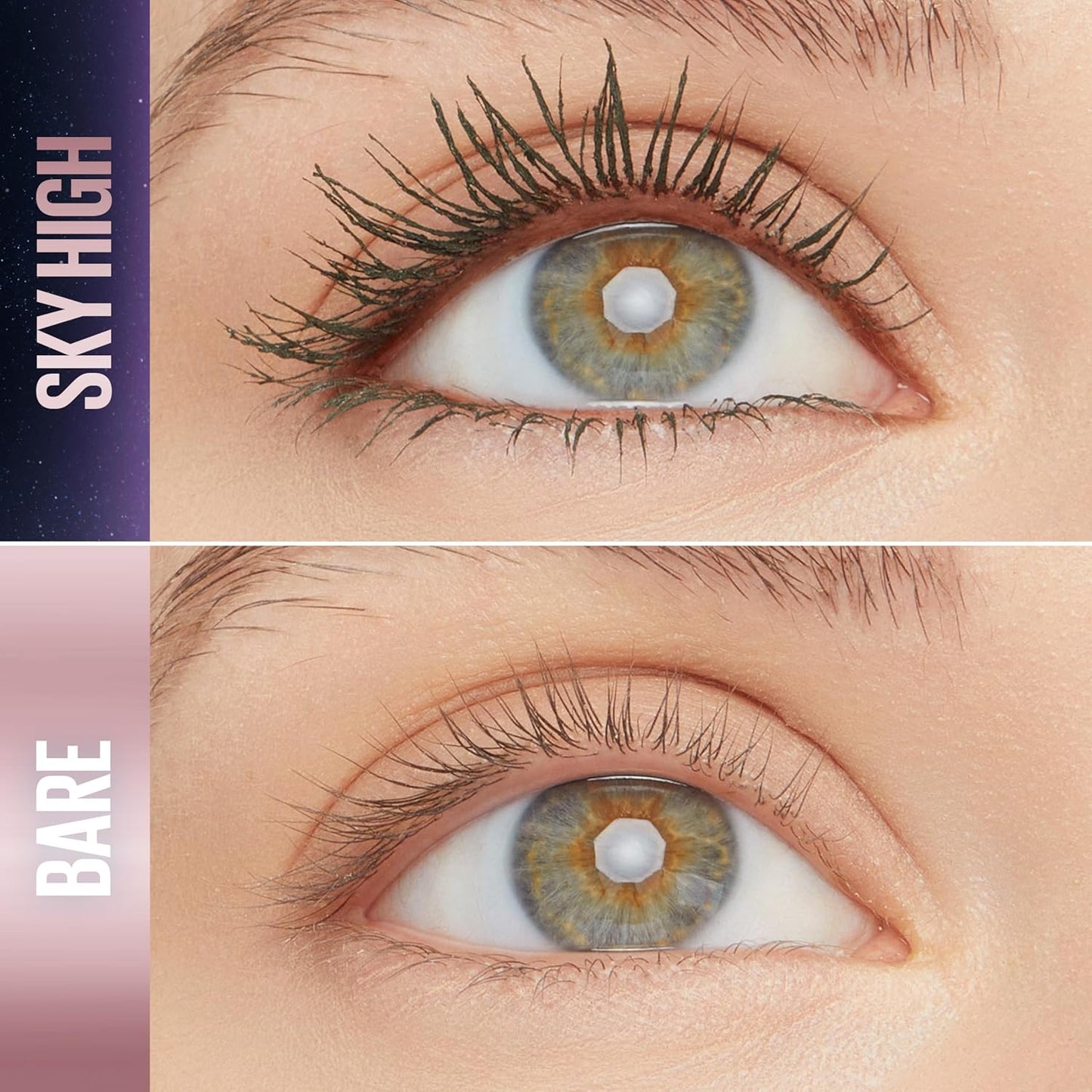 Maybelline Lash Sensational Sky High Washable Mascara, Volumizing, Lengthening, Defining, Curling, Multiplying, Buildable Mascara Make Up Formula, Green Altitude, 1 Count