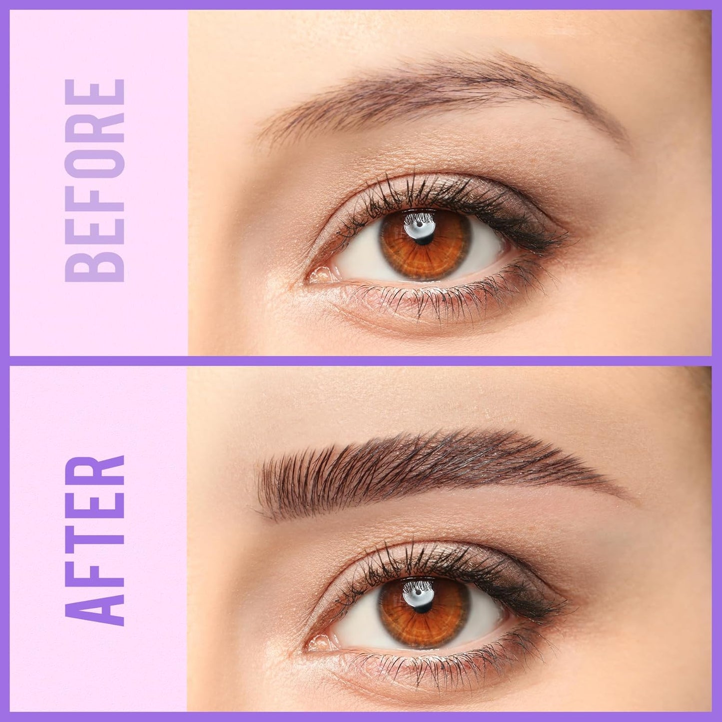 iMethod Eyebrow Pen and Eyebrow Gel - Eyebrow Pencils for Women with 4-Fork-Tip & Brow Gel Clear, Magical 2-in-1 Dual-Ended Brow Pen for Fuller-Looking Defined Brows, Stay All Day, Black Brown