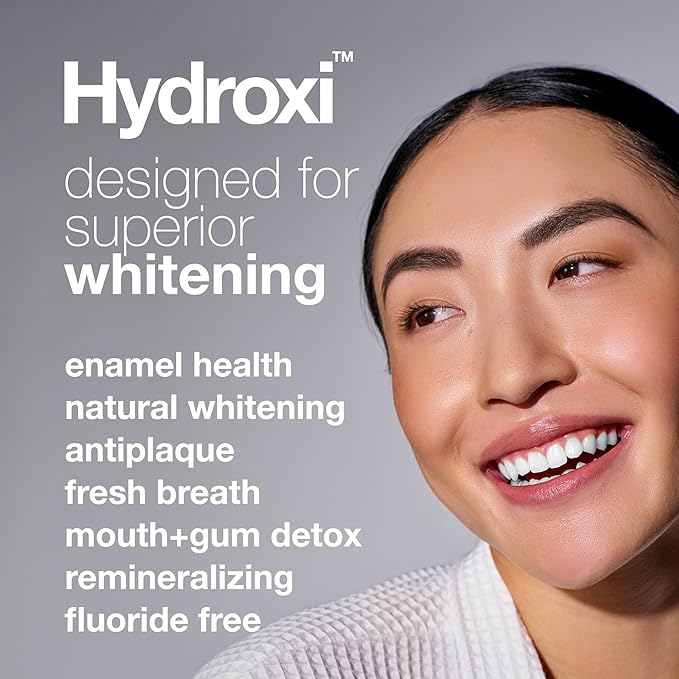 Davids Hydroxi Fluoride Free Nano Hydroxyapatite Toothpaste for Enamel Health & Whitening, Antiplaque, SLS Free, Kid Friendly Spearmint Flavor, 4 oz