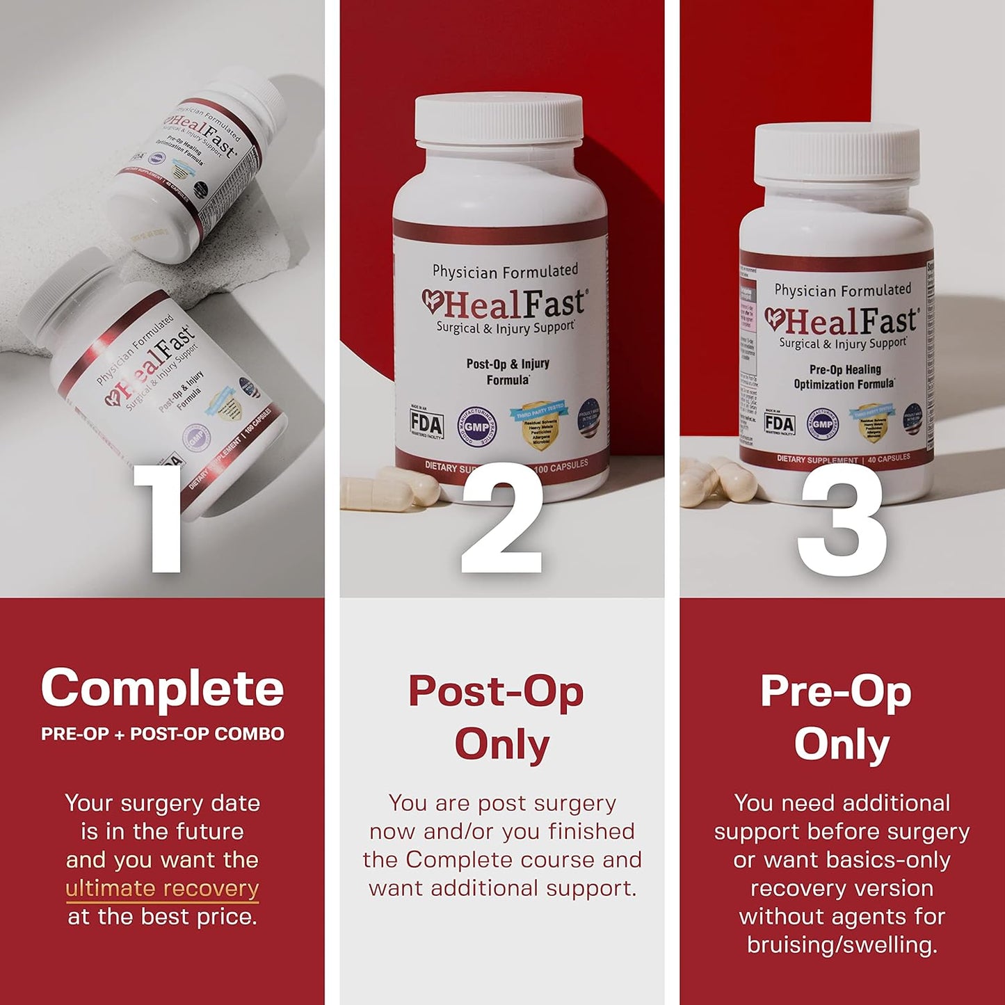 Post Surgery & Injury Recovery Supplement - Supports Healing, Scar Treatment & Bruising - BBL Post-Op Support for Surgery Recovery