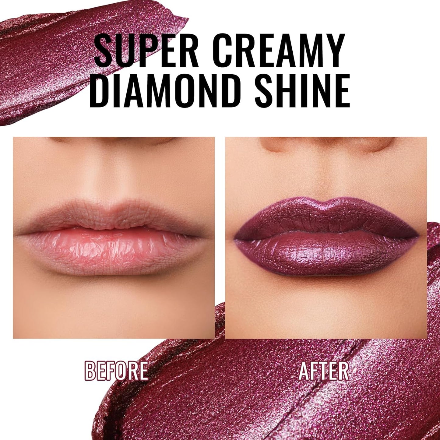 Oulac Shimmer Purple Lipstick for Women, Infinity High Shine Finish, Hydrating Lip Color Infused with Damask Rose Oil for All-Day Comfort, Gluten-Free Vegan Beauty, D05 Wildfire