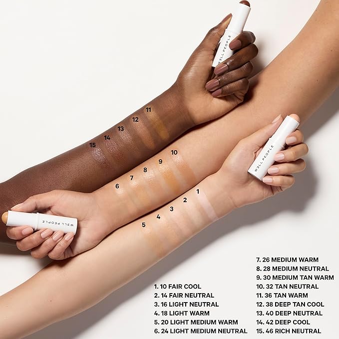 Well People Supernatural Complexion Stick Foundation + Concealer, Buildable, Light-to-Medium Coverage, Soft Matte Finish, Lightweight + Hydrating, Multi-Use, Vegan & Cruelty-Free, 10 Fair Cool