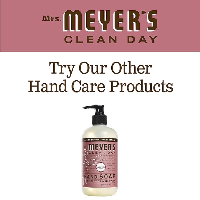 MRS. MEYER’S CLEANDAY Hand Soap, Made with Essential Oils, Biodegradable Formula, Rosemary, 12.5 fl. oz (Pack of 2)