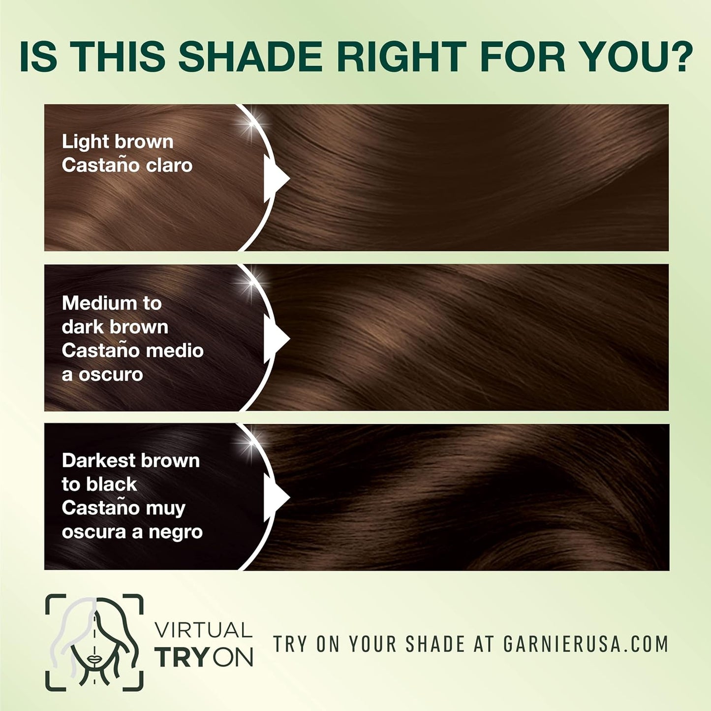 Garnier Hair Color Nutrisse Nourishing Creme, 413 Bronze Brown (Bronze Sugar) Permanent Hair Dye, 1 Count (Packaging May Vary)