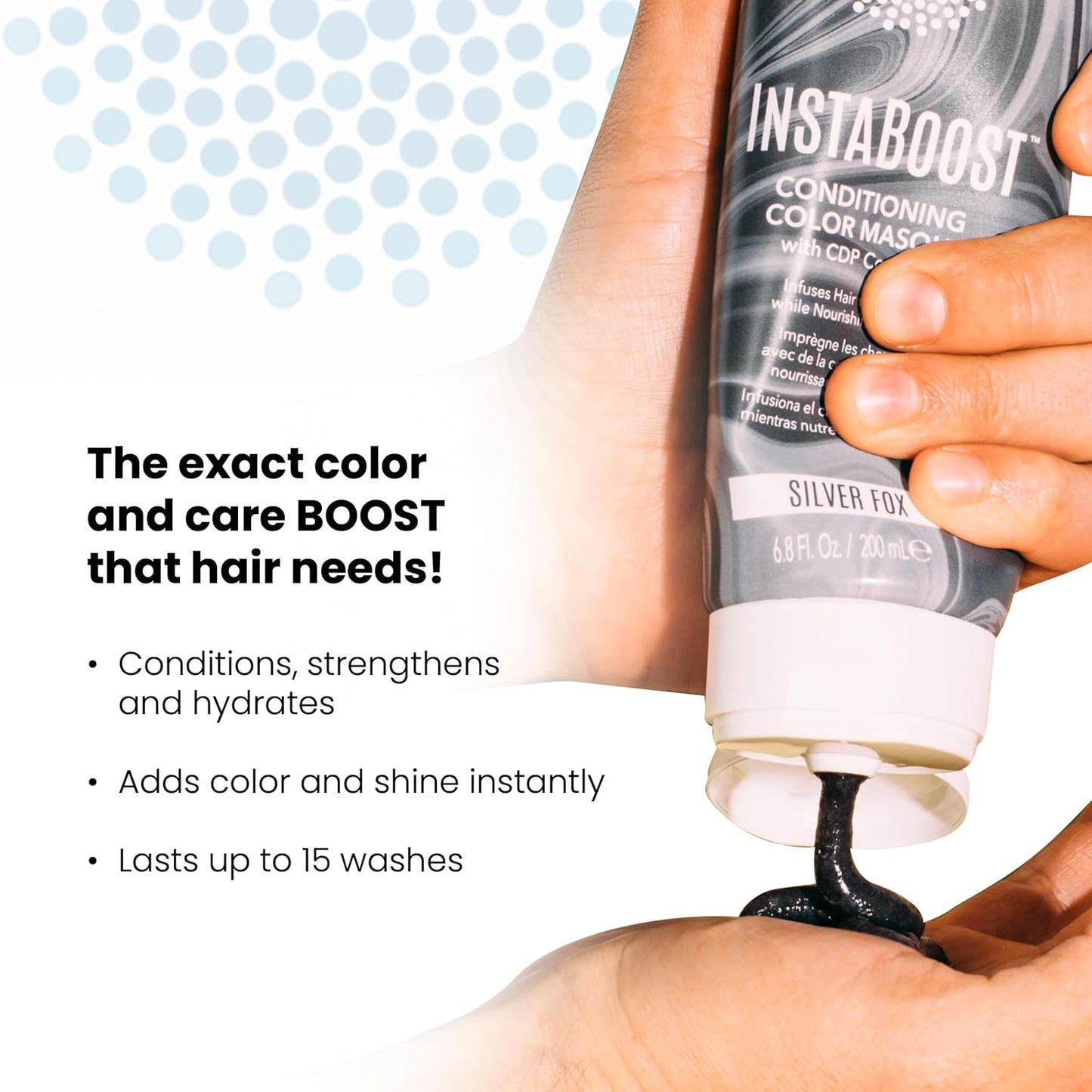 ALOXXI InstaBoost Conditioning Color Mask in Strictly Platinum, Deposits Platinum Color and Deeply Conditions Hair, 6.8 Fl Oz