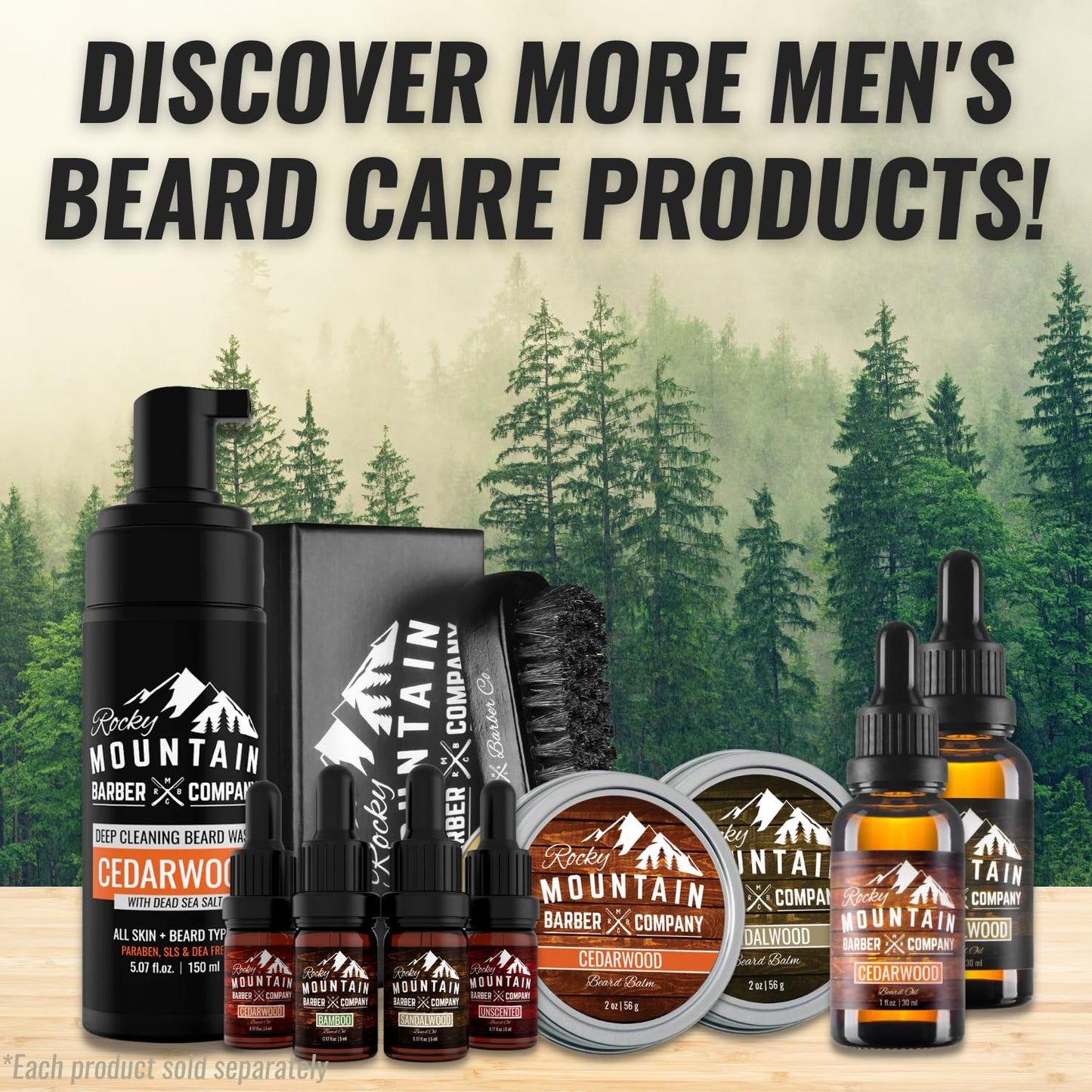 Men's Hair Brush- 100% Pure Black Boar Hair Natural Bristle for Beard, Moustache - Firm Military Style with Handmade Wood Handle – No Snags, No Scratch, Gentle Bristle – Use with Beard Oil