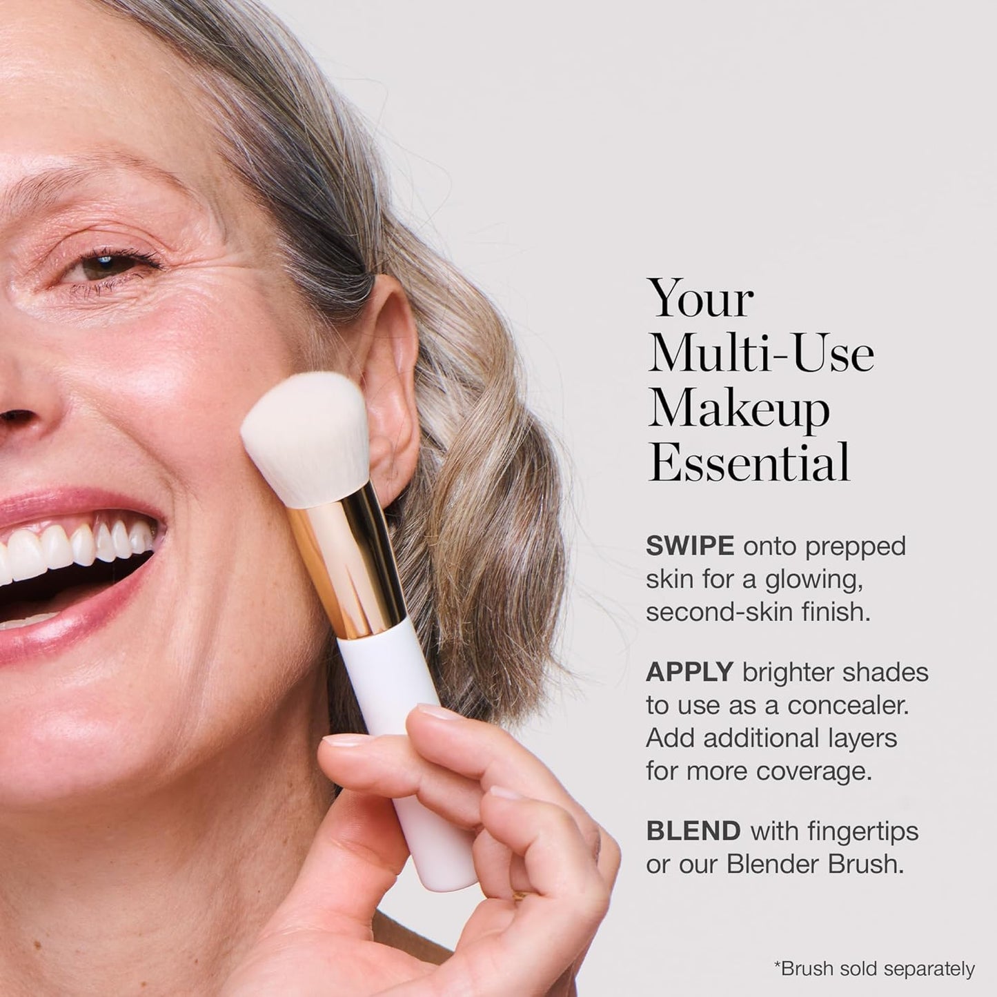Ogee Sculpted Complexion Foundation Stick (Oak 5.5N - Medium Beige, Golden Undertones) Full Coverage Foundation Makeup - Instantly Balance & Even Complexion - 70% Organic Ingredients