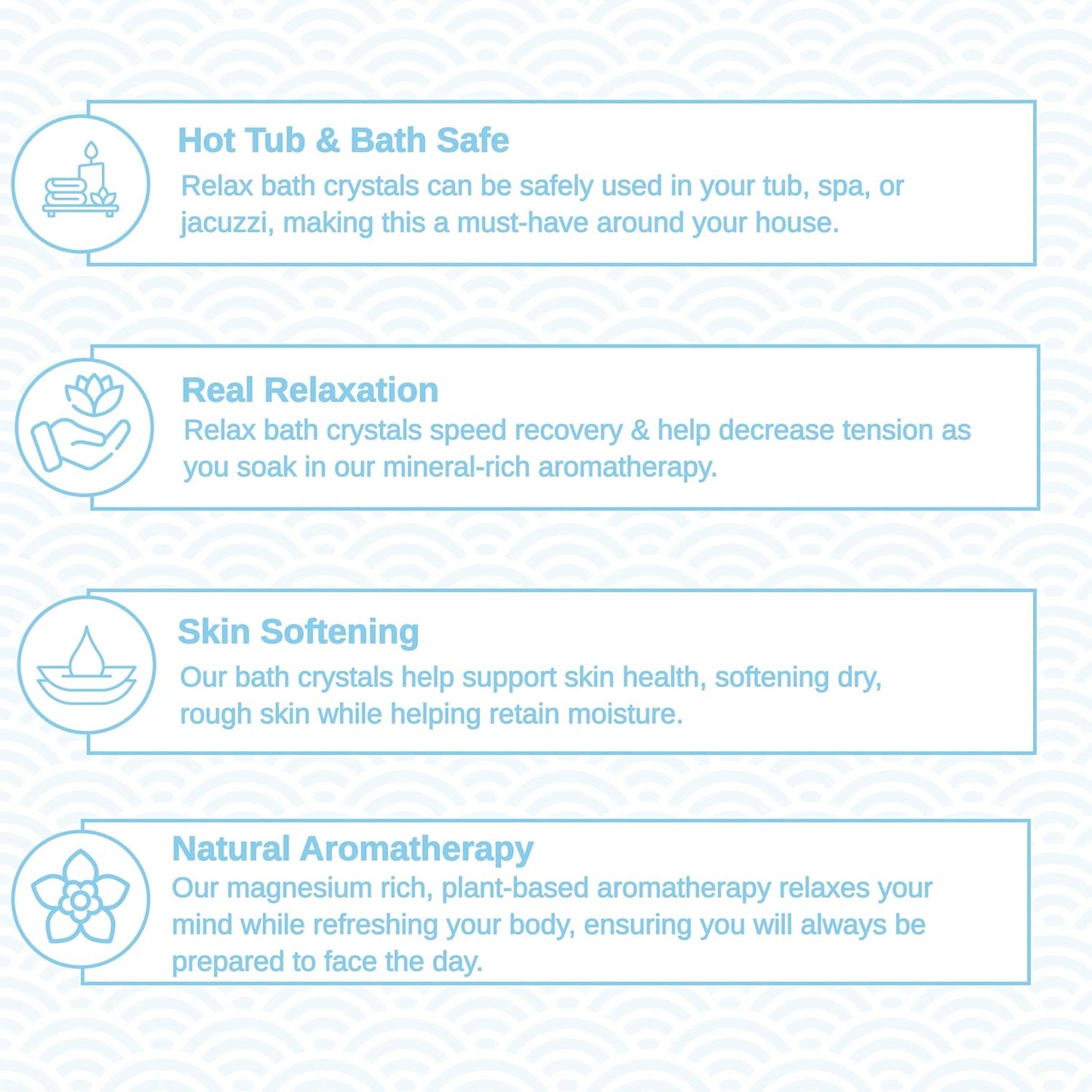 Relax Spa & Bath, Epsom & Dead Sea Salts, Aromatherapy Bath Salts for Hot Tub, Bath, or Spa, Infused with Magnesium, Rebuild Athletic Soak Therapy