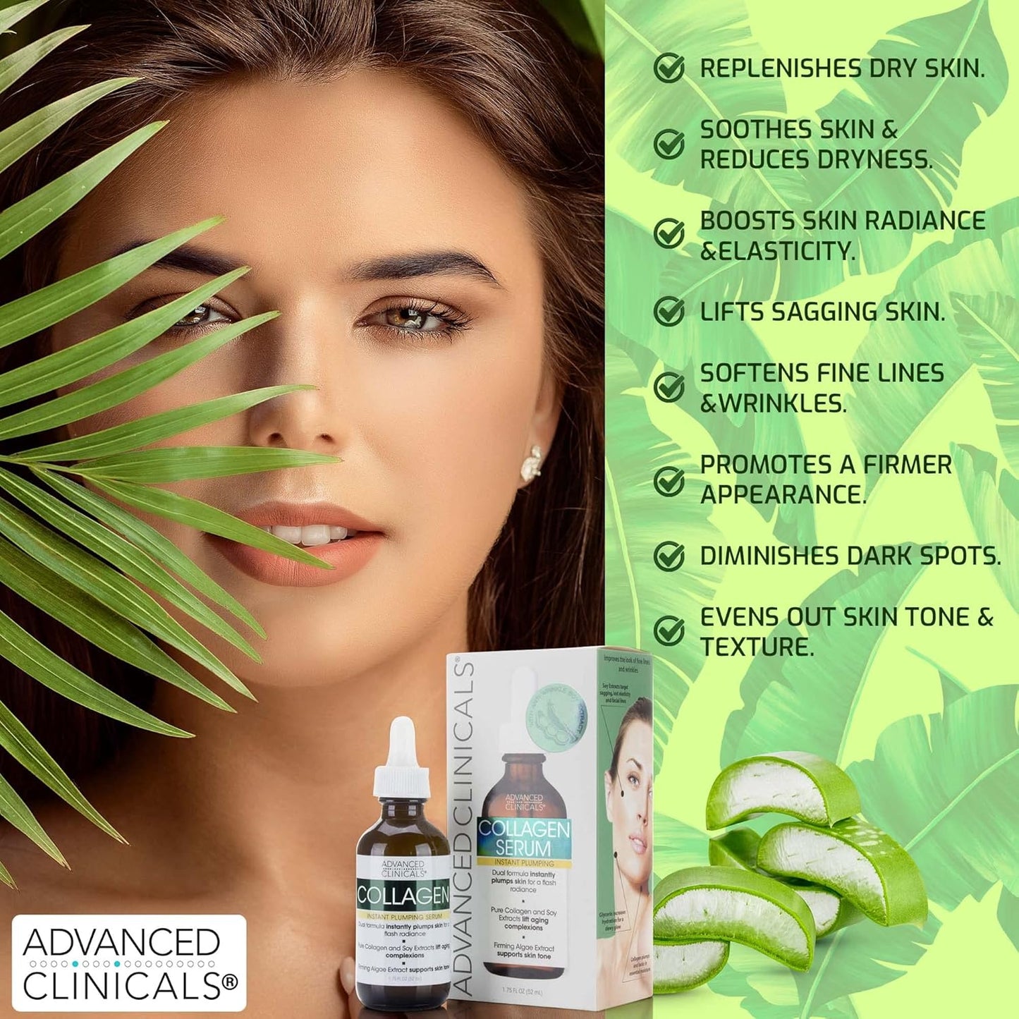 Advanced Clinicals - Retinol Serum For Face, Firming Collagen Serum, Vitamin C Serum Skincare Set, 1.75 Fl Oz, 3pc Set