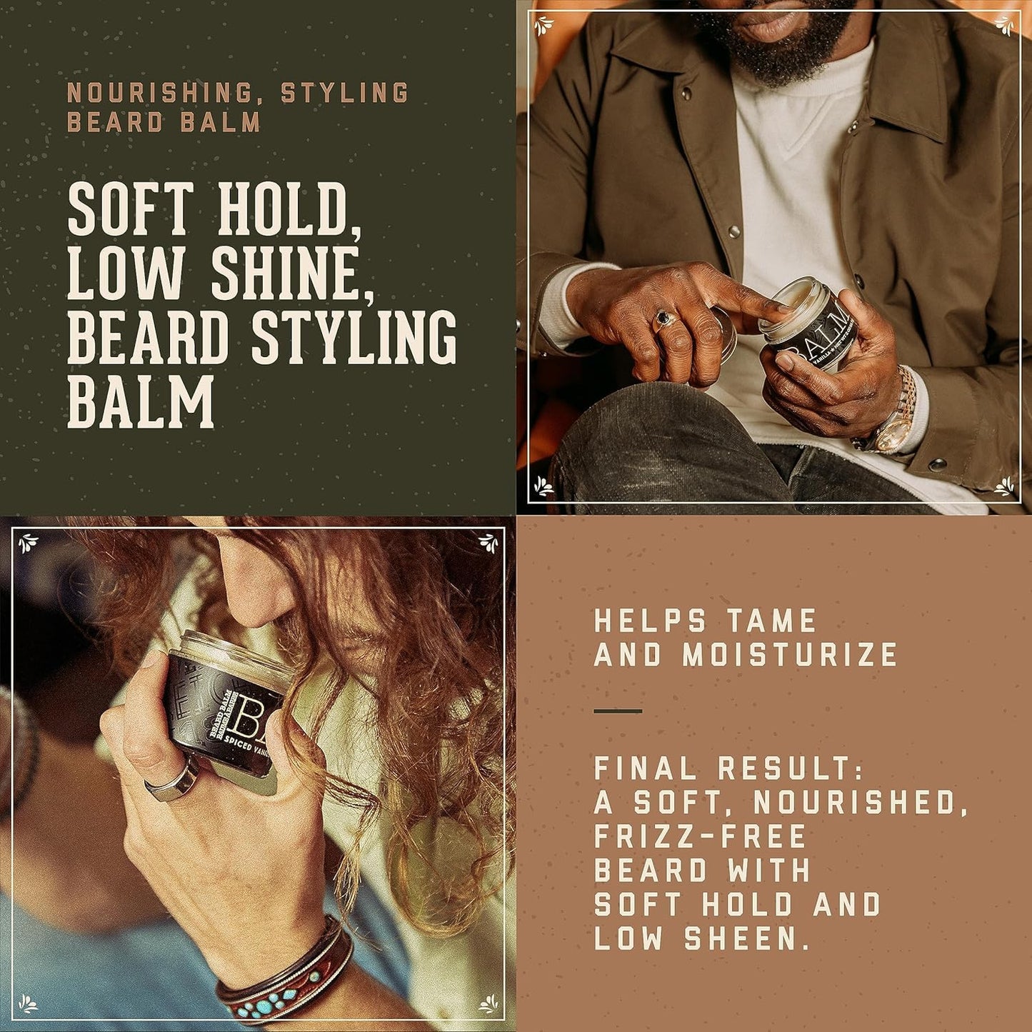 18.21 Man Made Absolute Mahogany Beard Oil & Beard Balm 2-Set Bundle, All Hair & Skin Types for Men, Strengthens and Moisturizes in a Manly Aroma