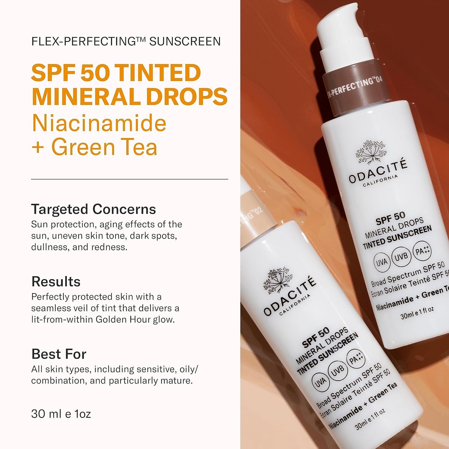 SPF 50 Flex-Perfecting™ Mineral Drops Tinted Sunscreen THREE