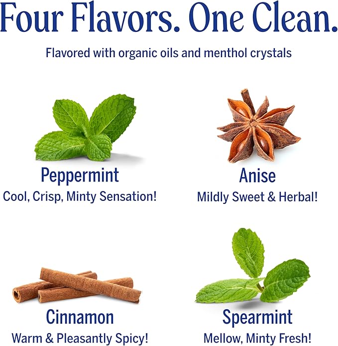 Dr. Bronner’s All-One Toothpaste 4 Pack Variety – (Peppermint, Spearmint, Cinnamon, Anise, 5oz Each) – 70% Organic Ingredients, SLS Free Toothpaste, Fluoride Free, Natural, Vegan, for Sensitive Teeth