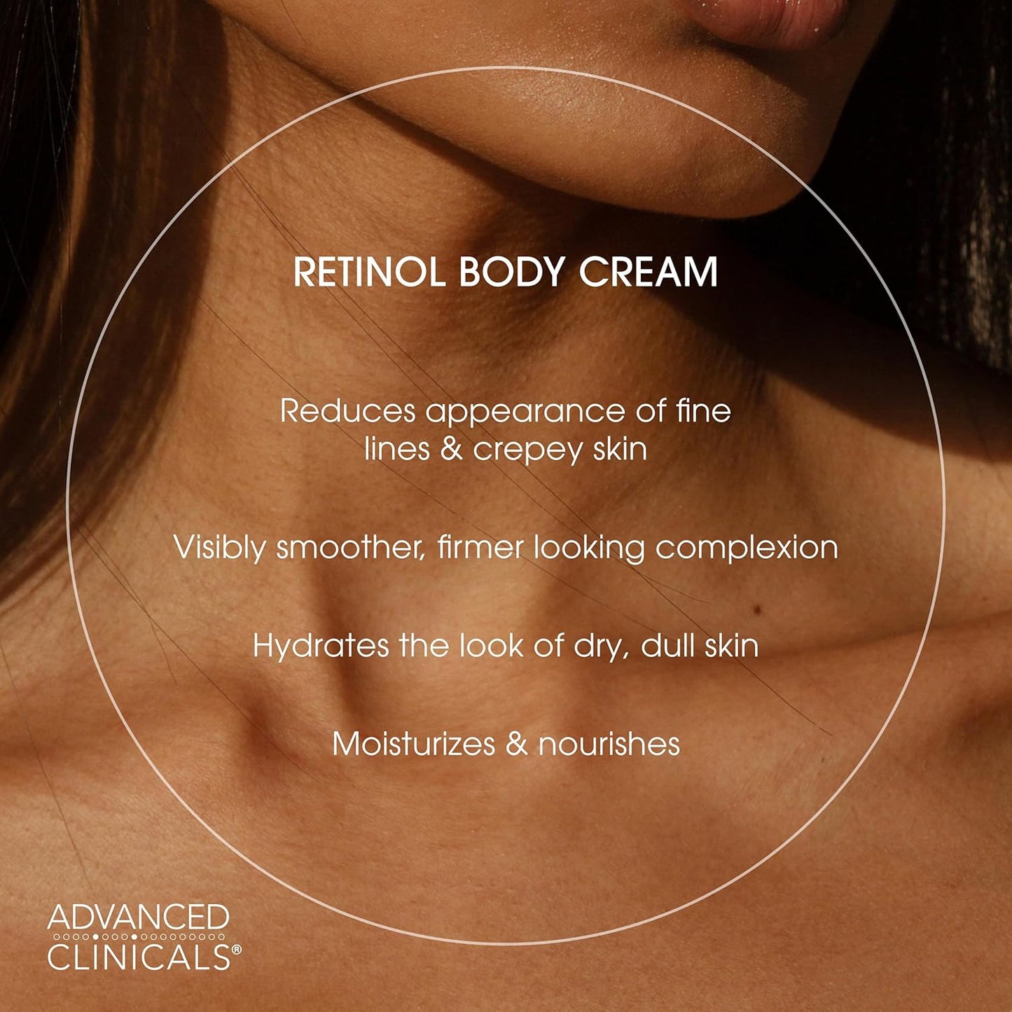 Advanced Clinicals Retinol Cream + Collagen Peptides Body Moisturizer & Face Lotion 2PC Skin Care Set | Dry Skin Body Lotion For Women & Men To Help Improve Appearance Of Crepey Skin, 2PC Bundle