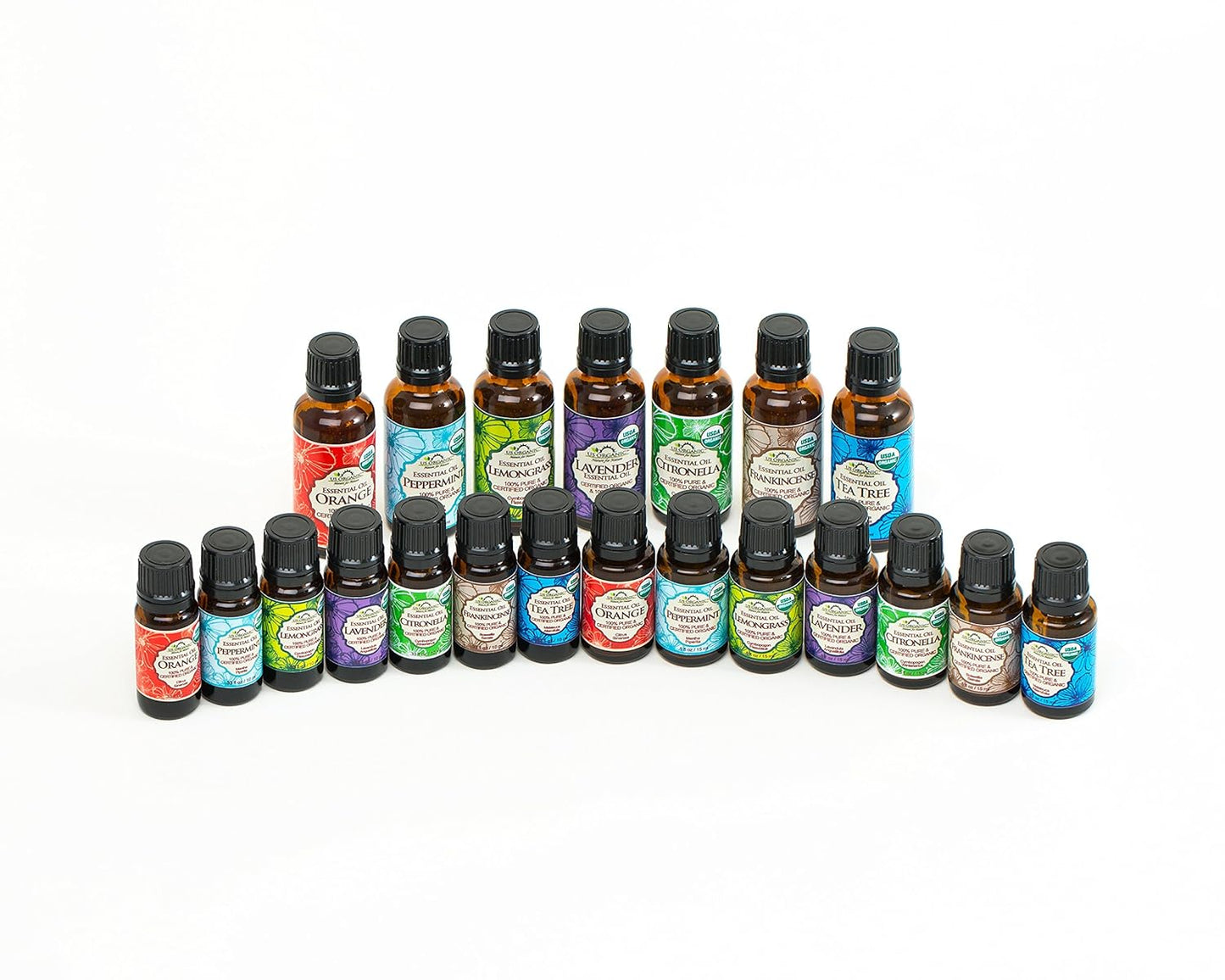 US Organic 100% Pure Frankincense Essential Oil, USDA Certified Organic, Steam Distilled, Boswellia serrata, Origin_India, Use Topically or in Diffuser (30 ml, Value 2Pack)