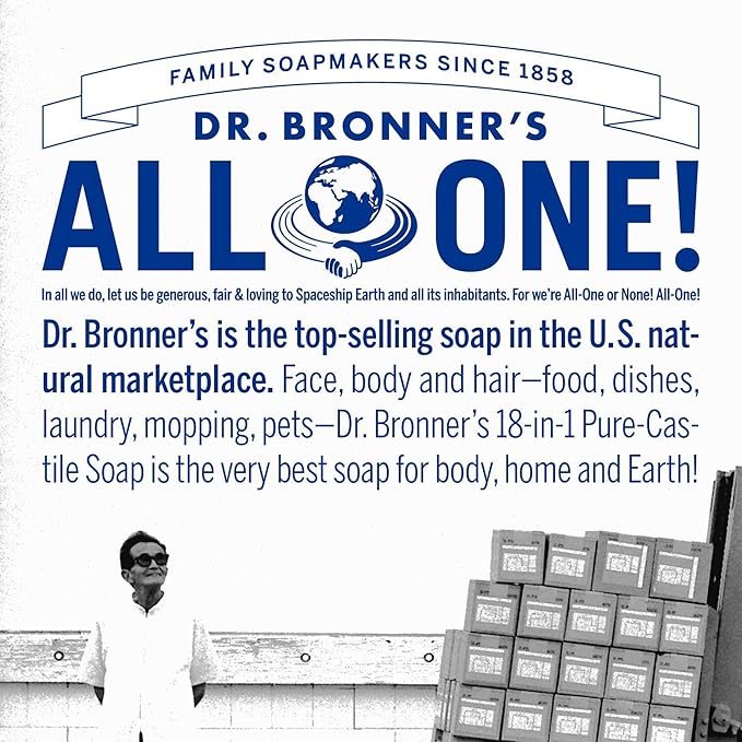 Dr. Bronner's Hemp Peppermint Pure Castile Oil Made with Organic Oils Certified - 25 Oz, 1count