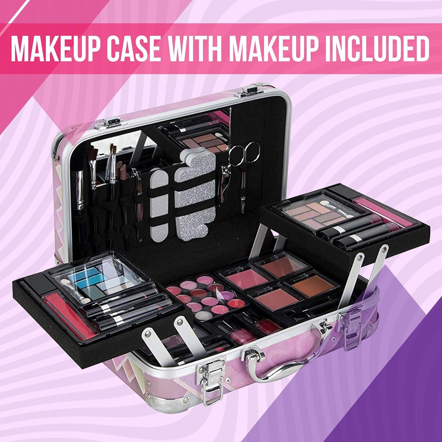 Starter Carry-All Teen Makeup Kit Gift Set, Pink, 1 Count