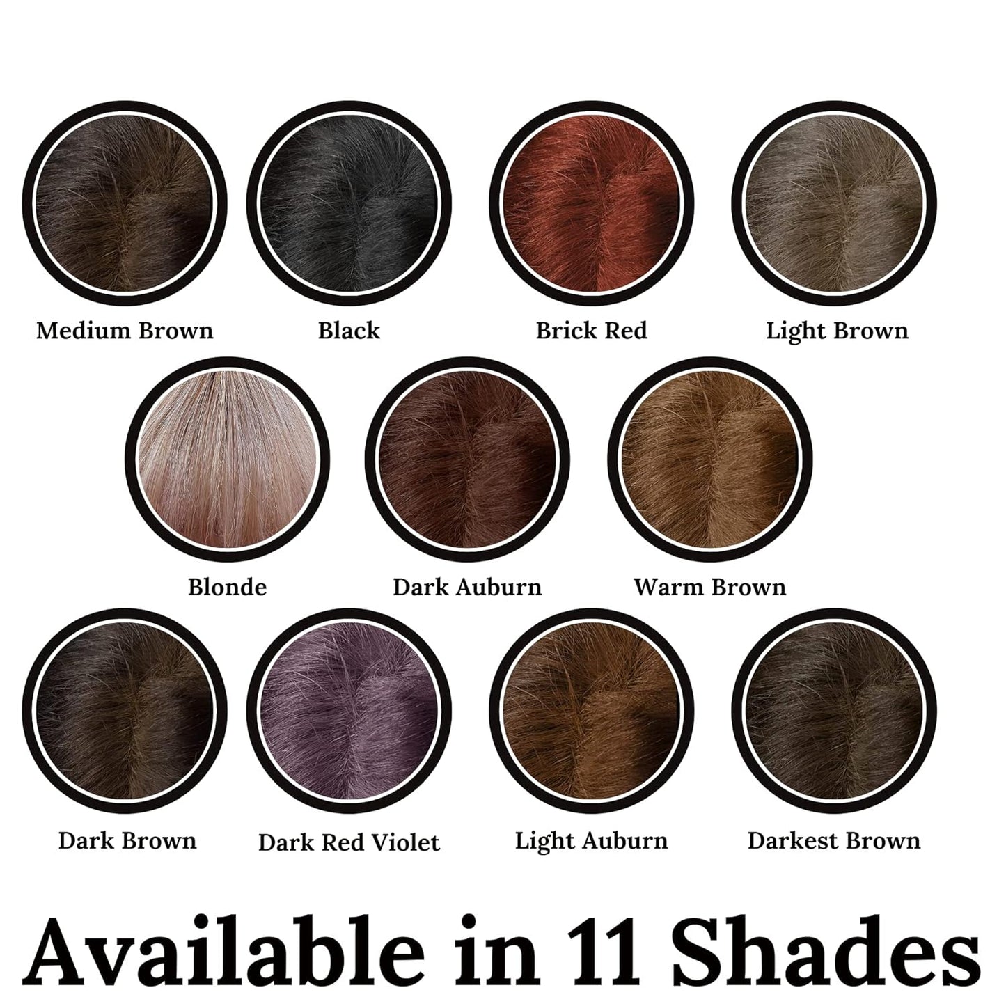 Root Touch Up Hair Powder - 11 Shades Zero Fragrance, Talc or Parabens - Hairline Concealer by NuBeauti (Dark Auburn Sample)
