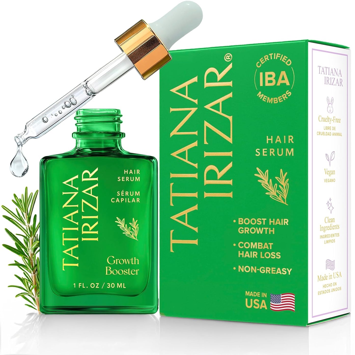 Hair Serum for Hair Growth Serum Women Made in USA - 2 Pack Scalp Serum for Hair Growth Non-Greasy Rosemary & Amla Hair Care Vegan 1 Oz Hair Loss Treatment for Women Regrowth Treatment