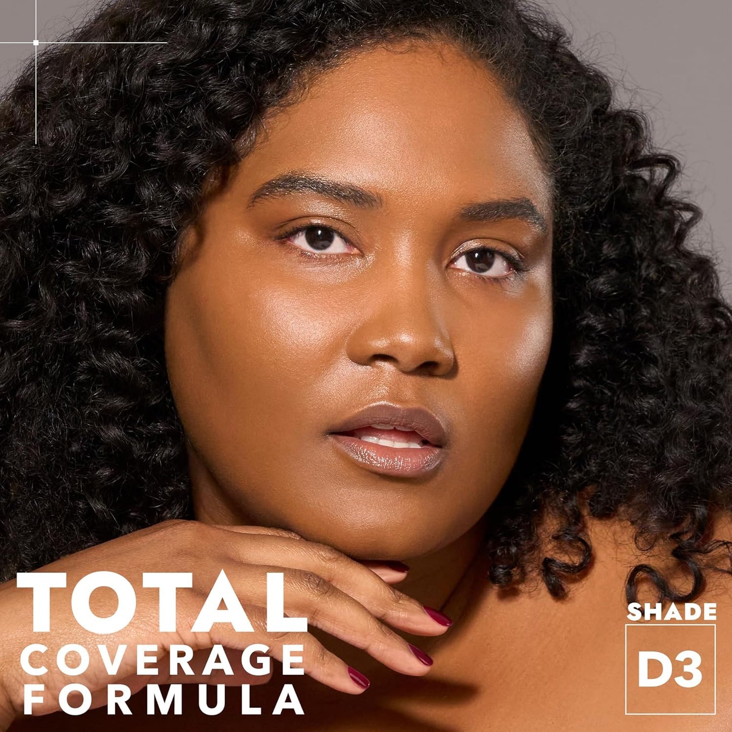 COVER FX Total Cover Cream Foundation - Shade D3 - Buildable Coverage - Natural Finish - Oil-Free - Sweat-Proof