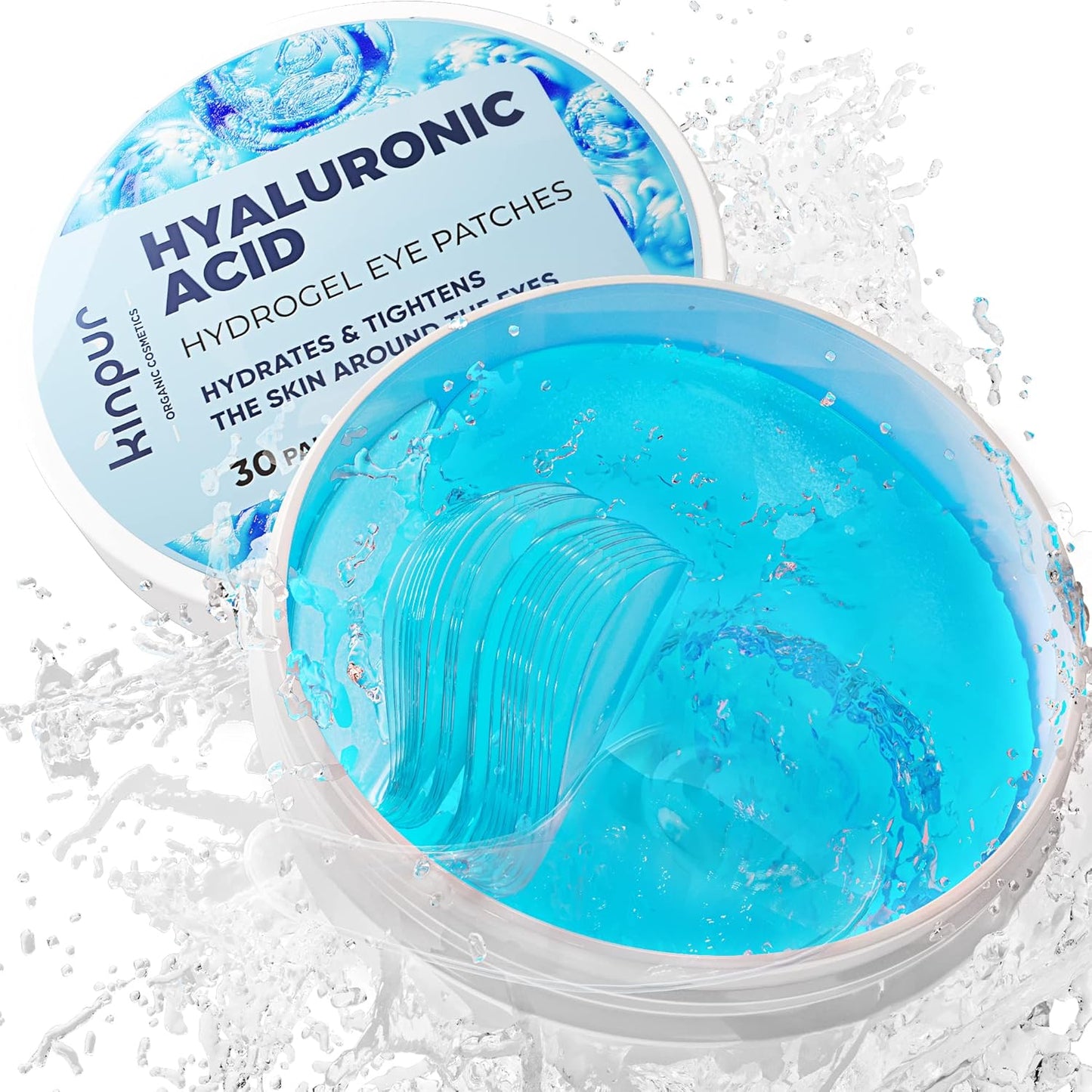 Under Eye Patches for Puffy Eyes - Hyaluronic Acid and Collagen - Under Eye Mask for Eye Bags, Dark Circles, Fine Lines - Deep Skin Moisturizing - 30 Pairs, American Quality