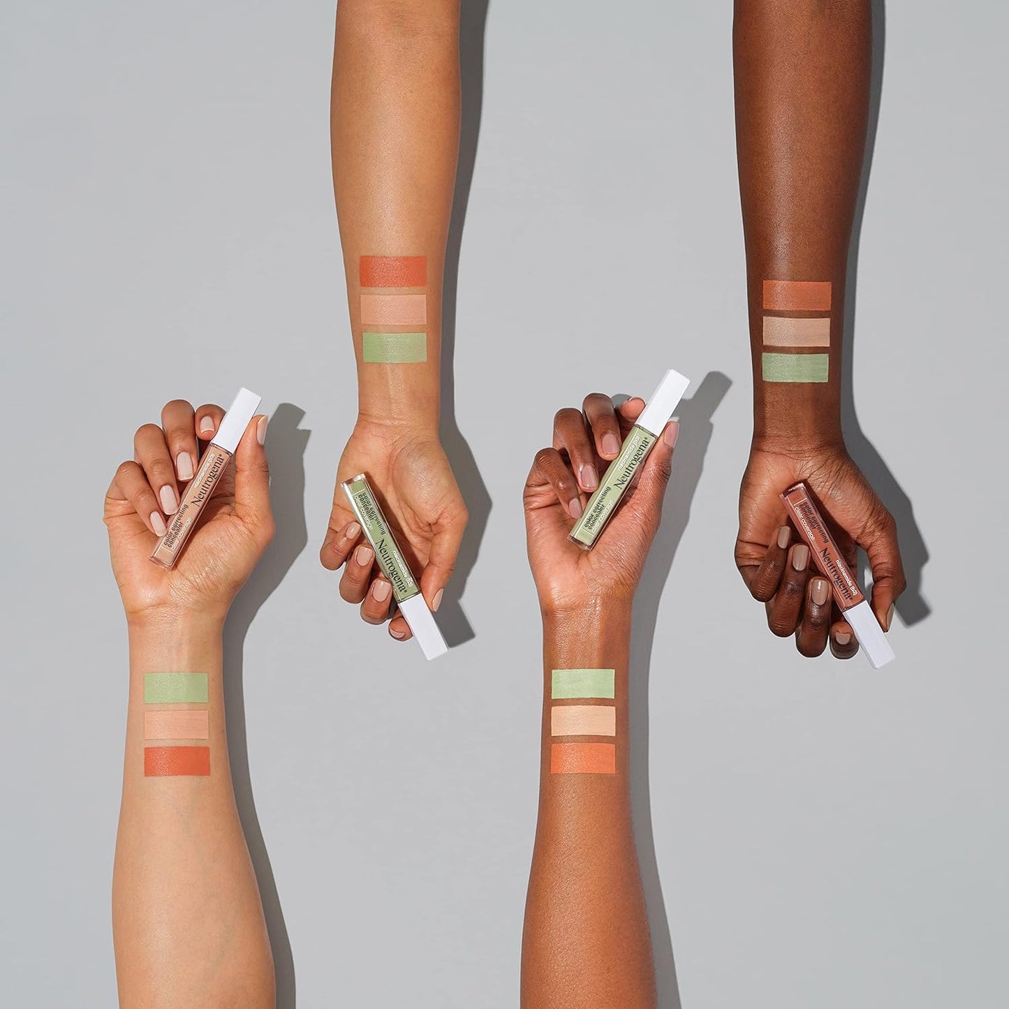 Neutrogena Clear Coverage Color Correcting Concealer Makeup, Lightweight Concealer with Niacinamide for Dark Spots, Oil-, Fragrance-, Paraben- & Phthalate-Free, Deep Peach, 0.24 fl. oz