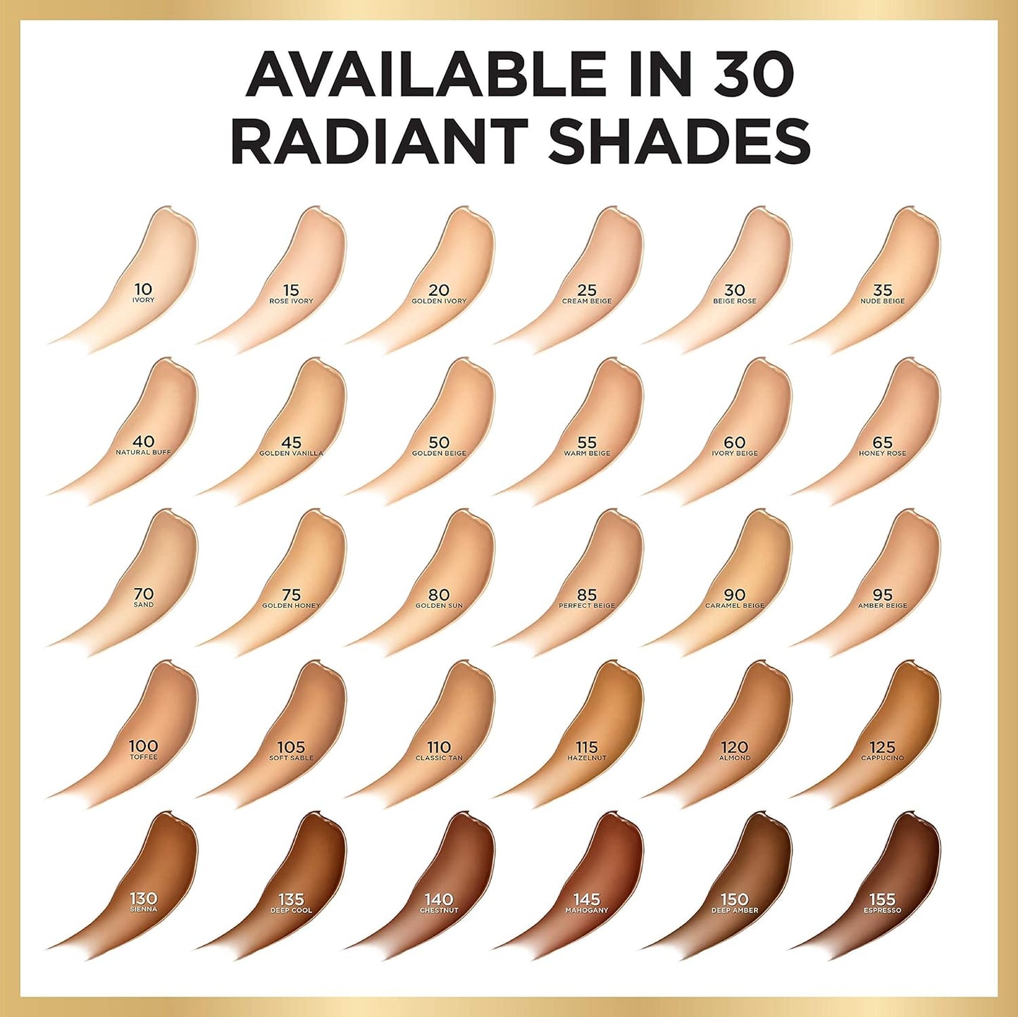 L'Oreal Paris Age Perfect Radiant Serum Foundation with SPF 50, Caramel Beige, 1 Ounce