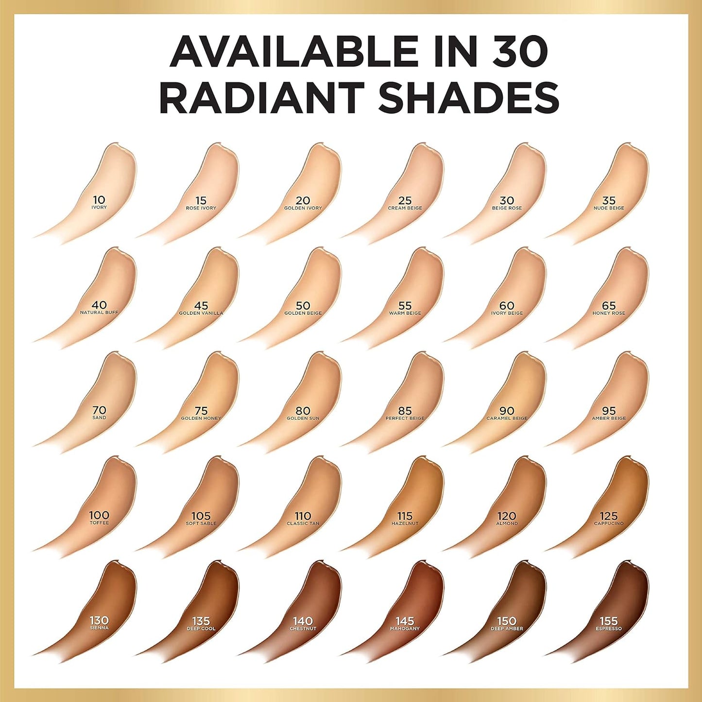 L'Oreal Paris Age Perfect Radiant Serum Foundation with SPF 50, Amber Beige, 1 Ounce