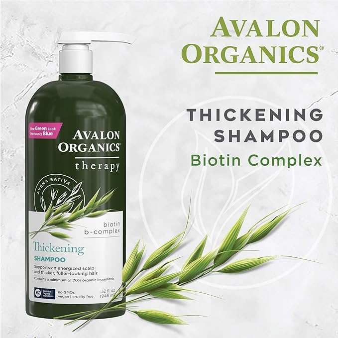 Avalon Organics Therapy Biotin B-Complex Thickening Shampoo, 32 oz
